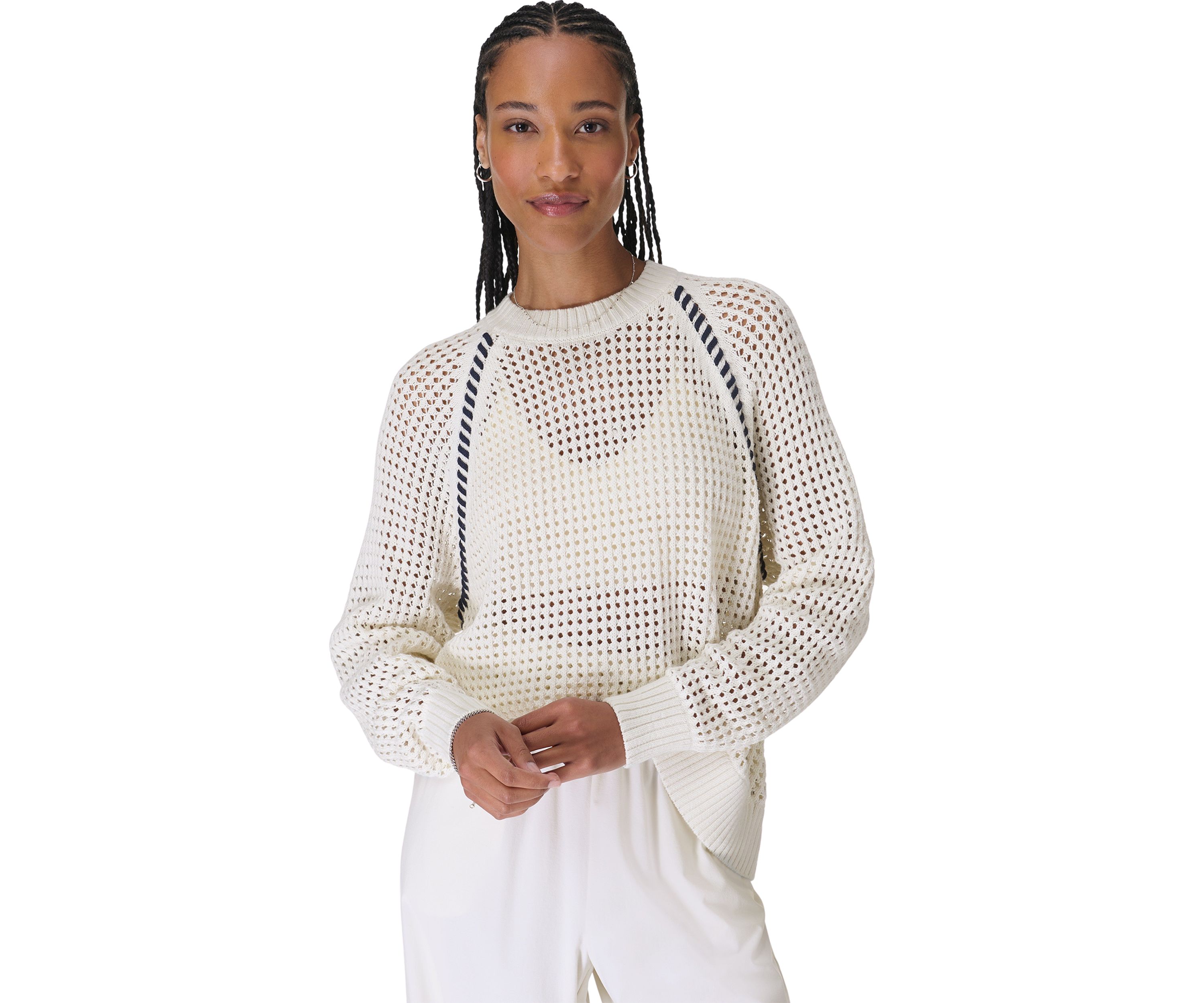 Womens Tides High Whipstitch Sweater