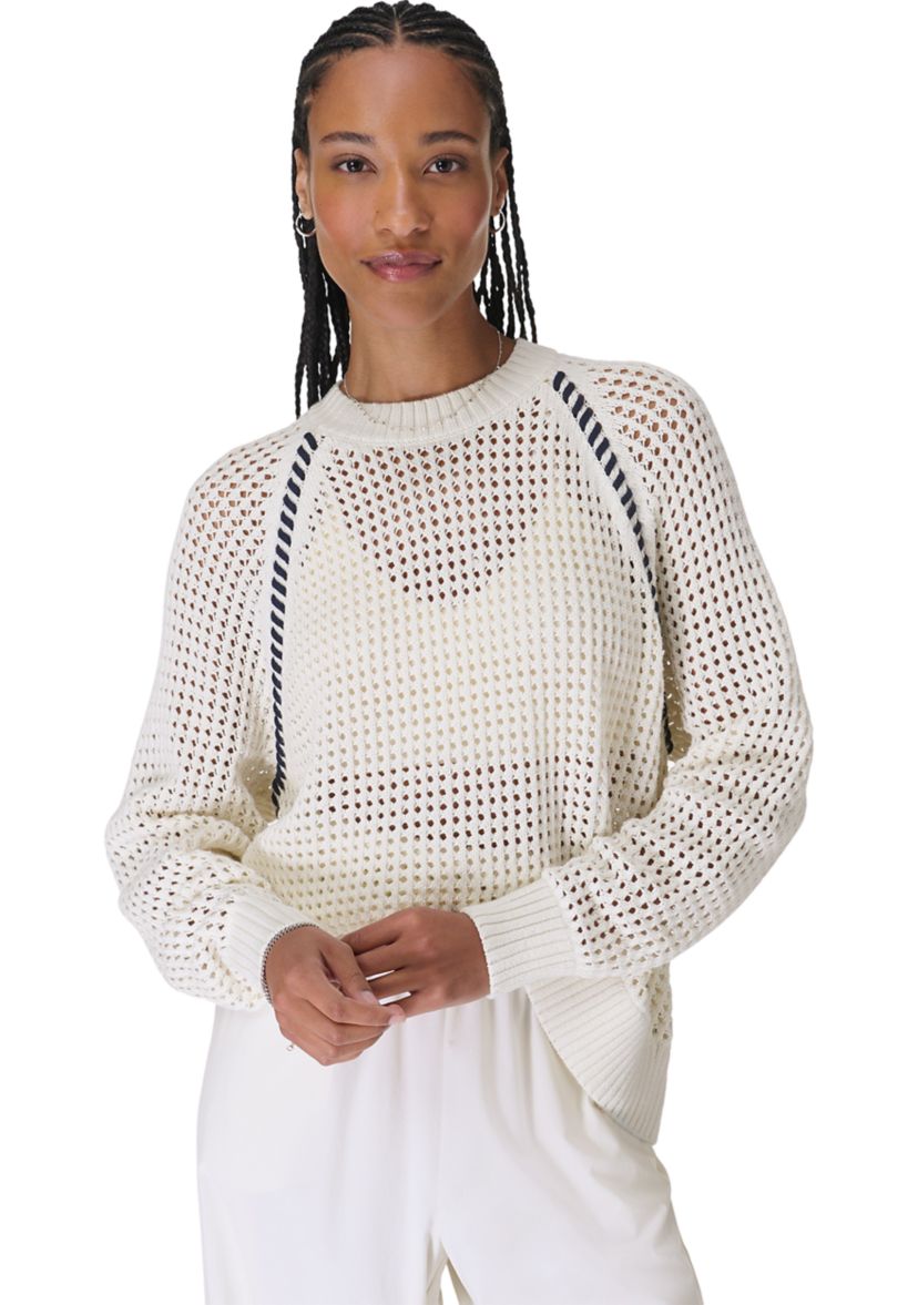 Womens Tides High Whipstitch Sweater