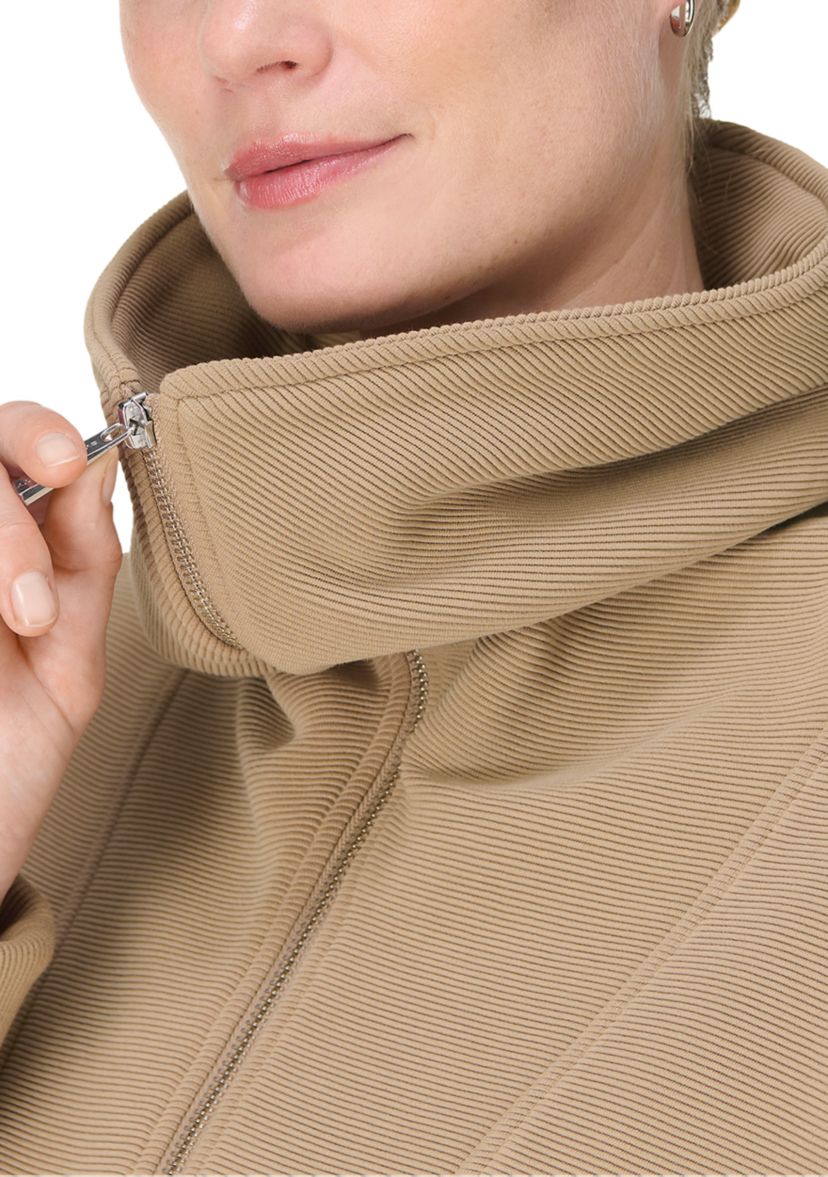 Womens Peaceful Rib Half Zip Sweatshirt 