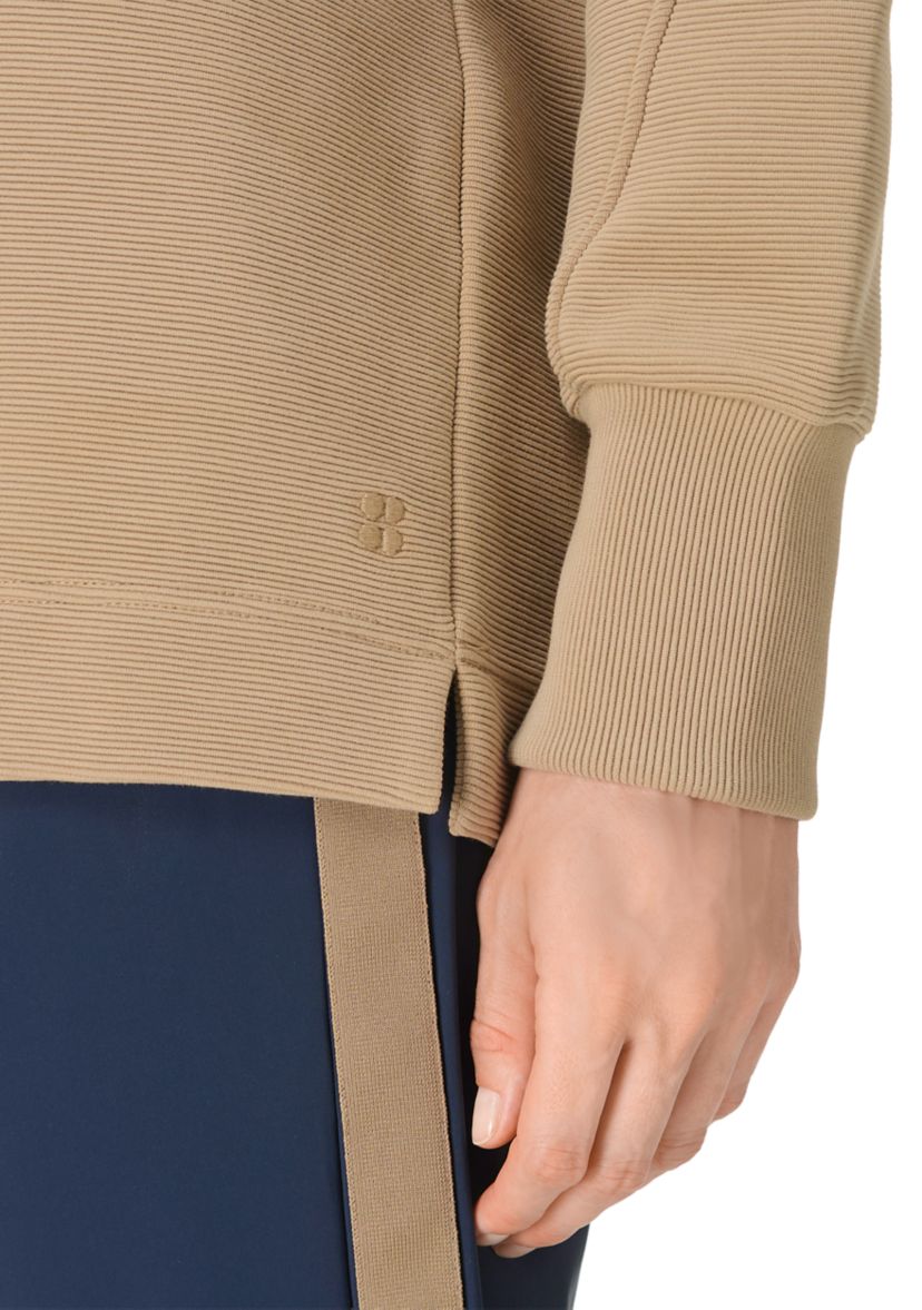 Womens Peaceful Rib Half Zip Sweatshirt 