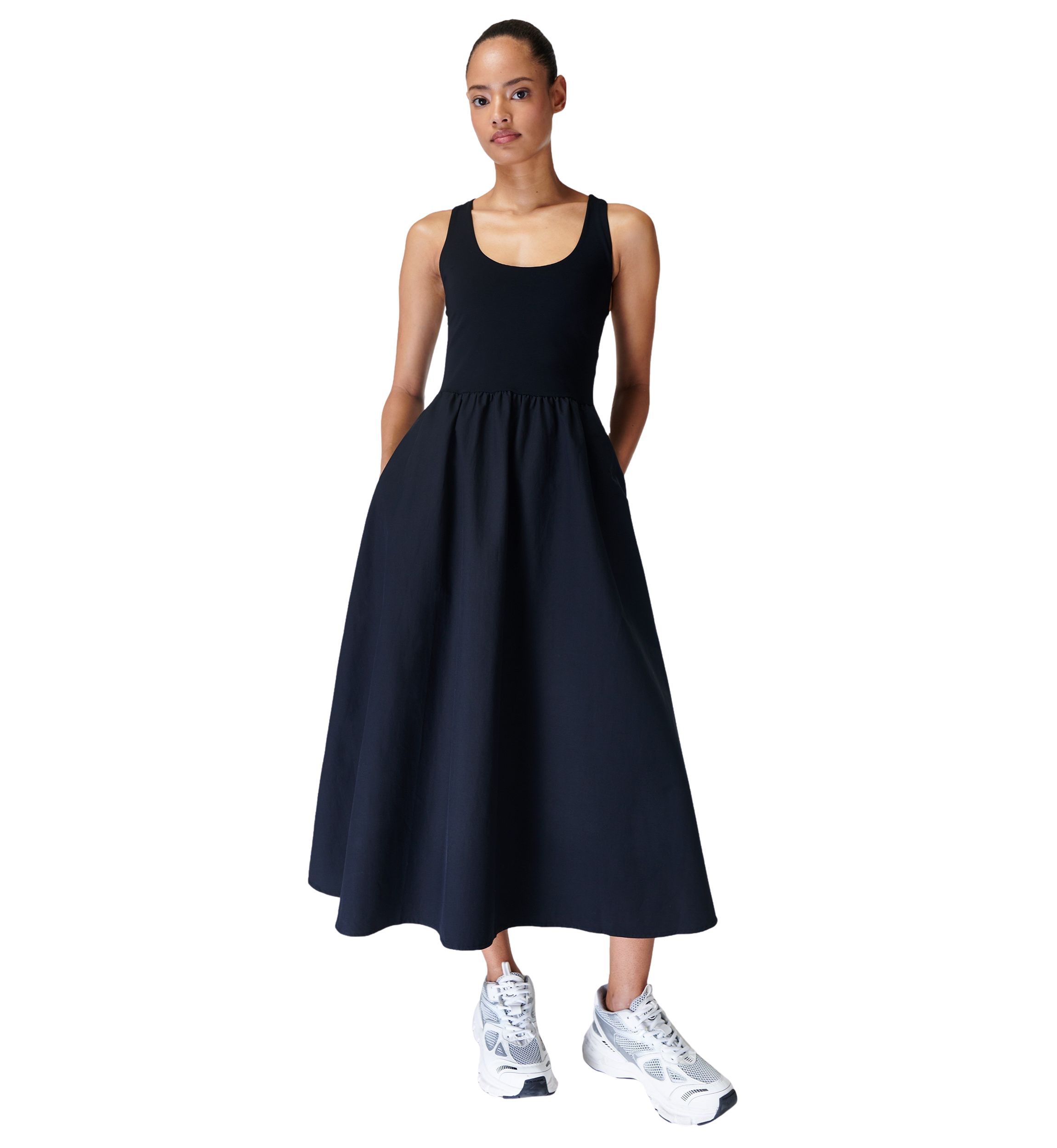 Womens Explorer Ribbed Racer Dress