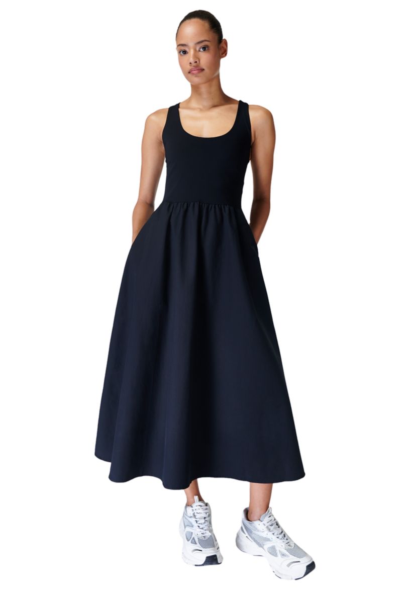 Womens Explorer Ribbed Racer Dress