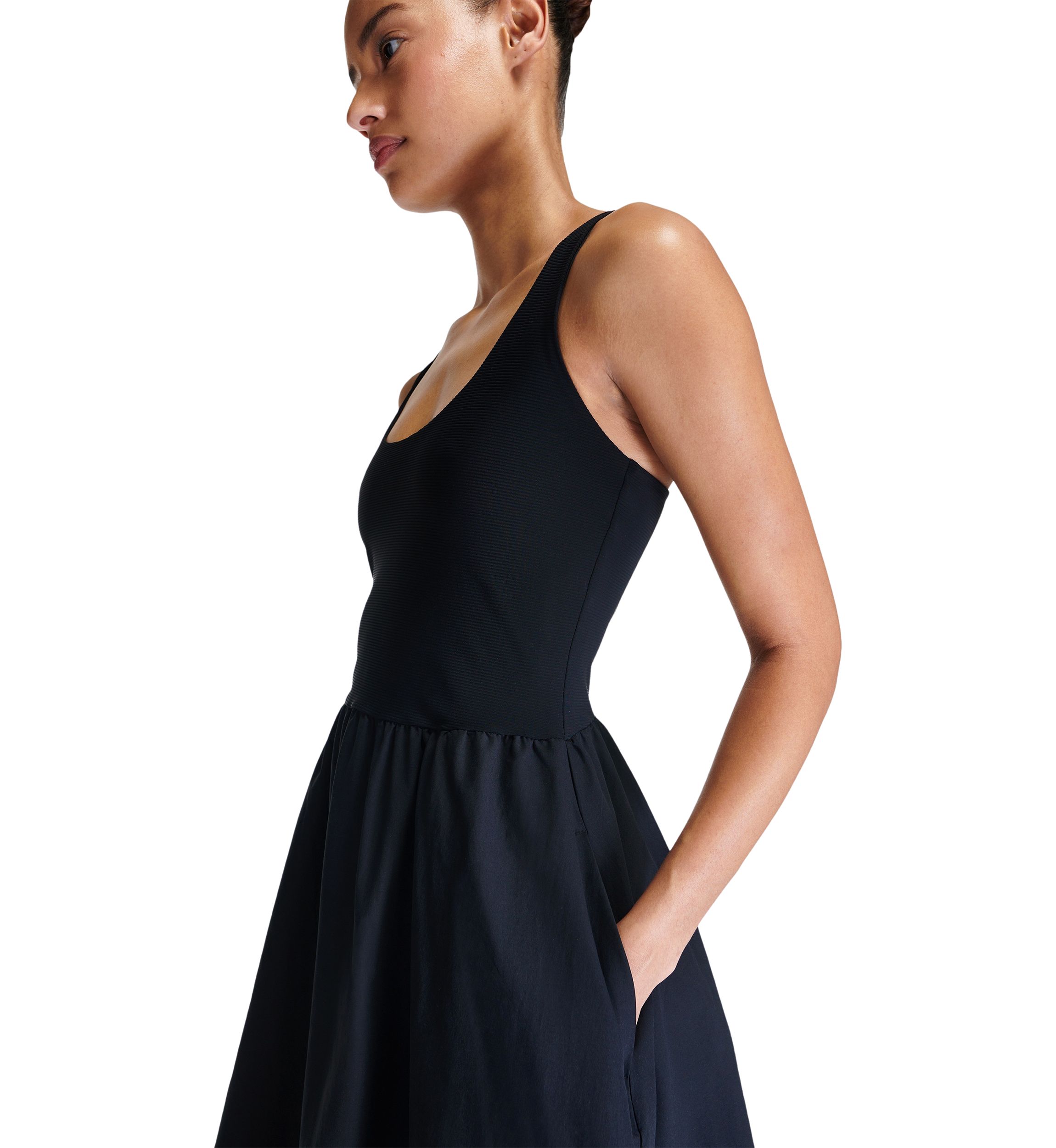 Womens Explorer Ribbed Racer Dress
