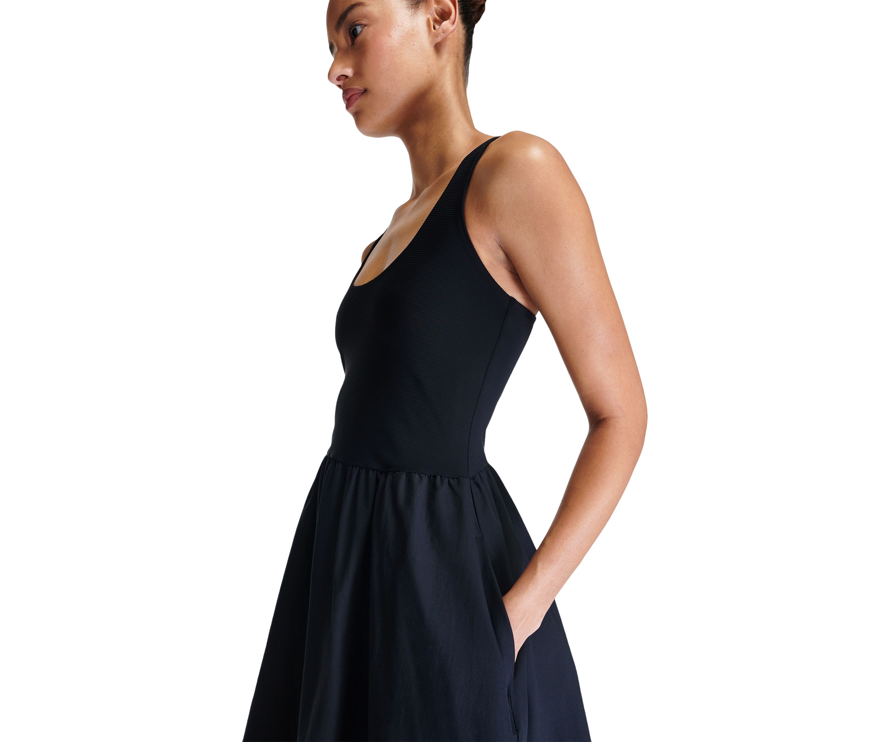 Womens Explorer Ribbed Racer Dress