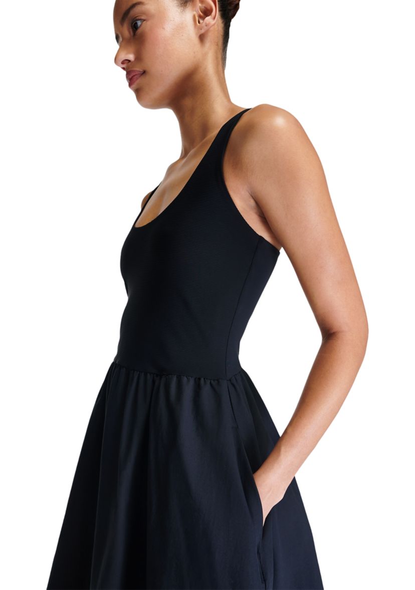 Womens Explorer Ribbed Racer Dress