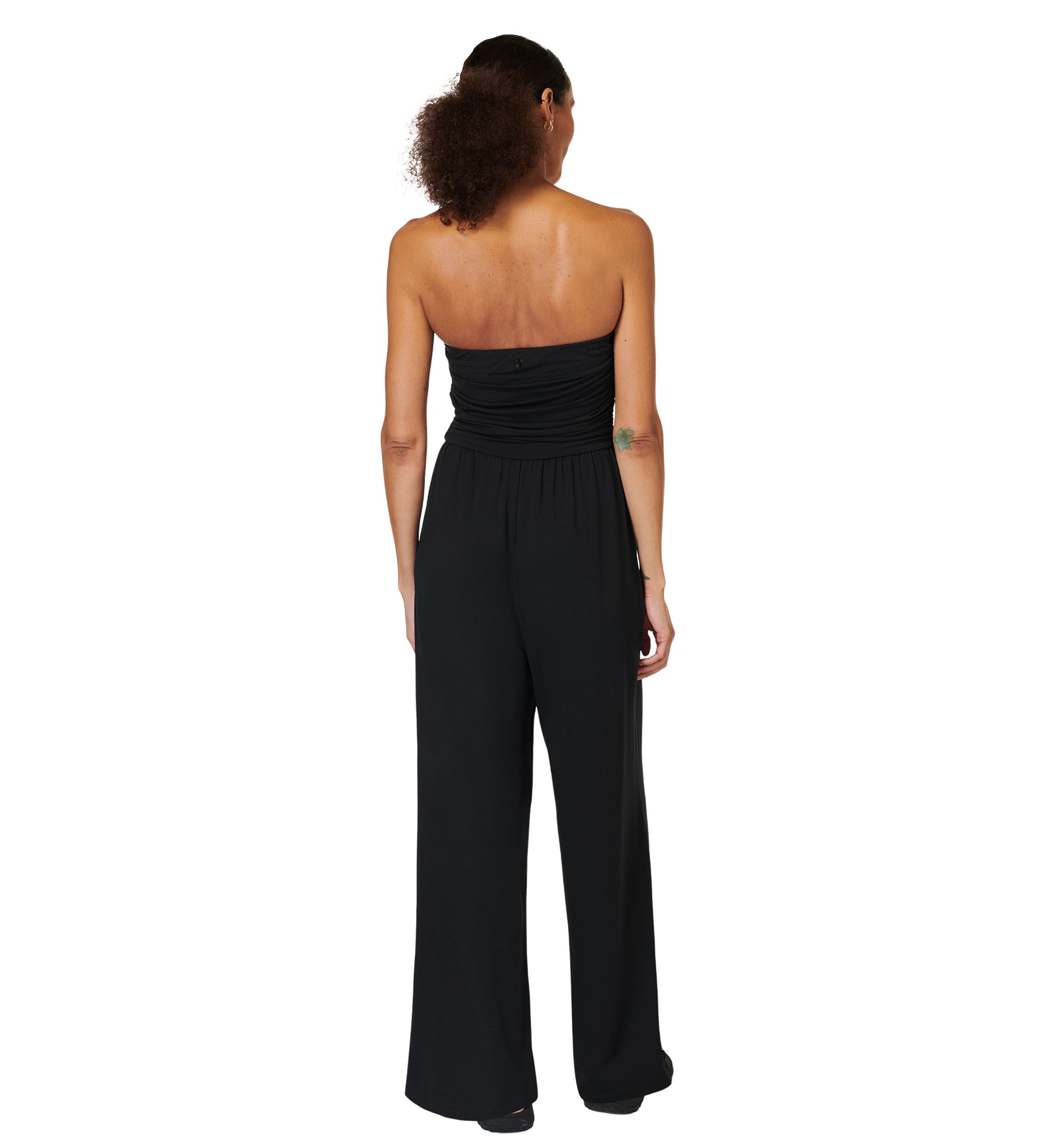 Womens Modal Wide Leg Jumpsuit