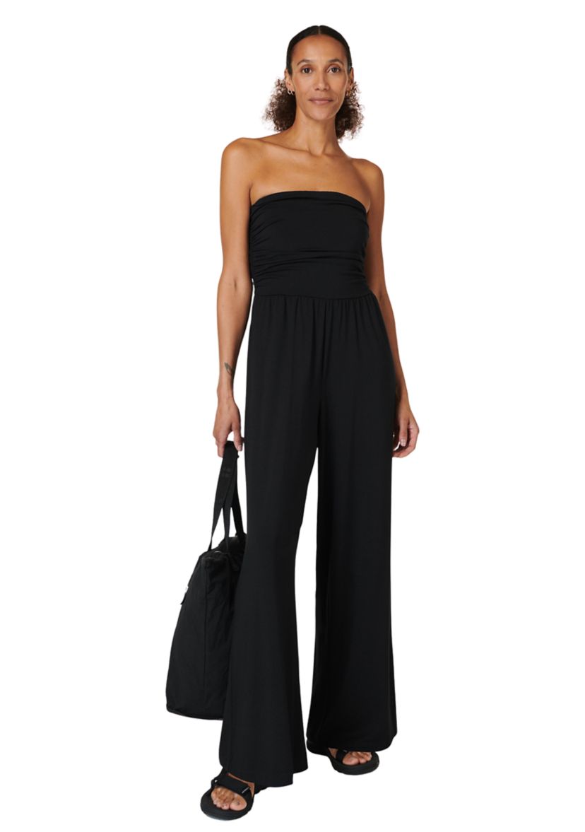 Womens Modal Wide Leg Jumpsuit