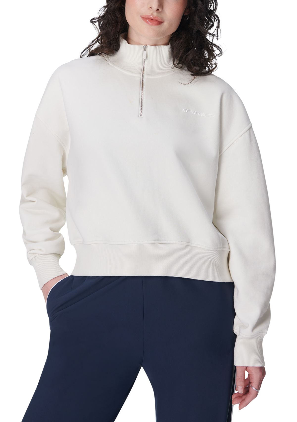 Revive Crop Half Zip Sweatshirt