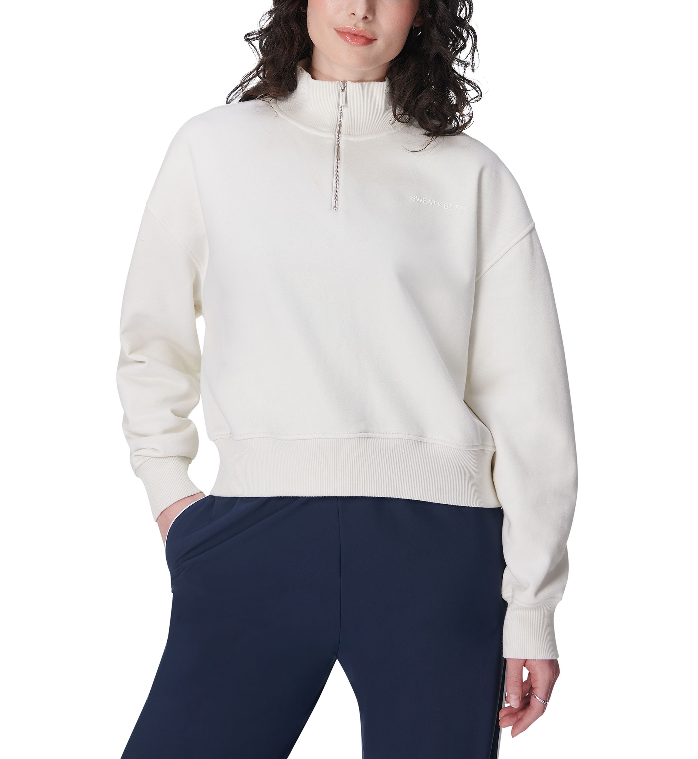 Revive Crop Half Zip Sweatshirt