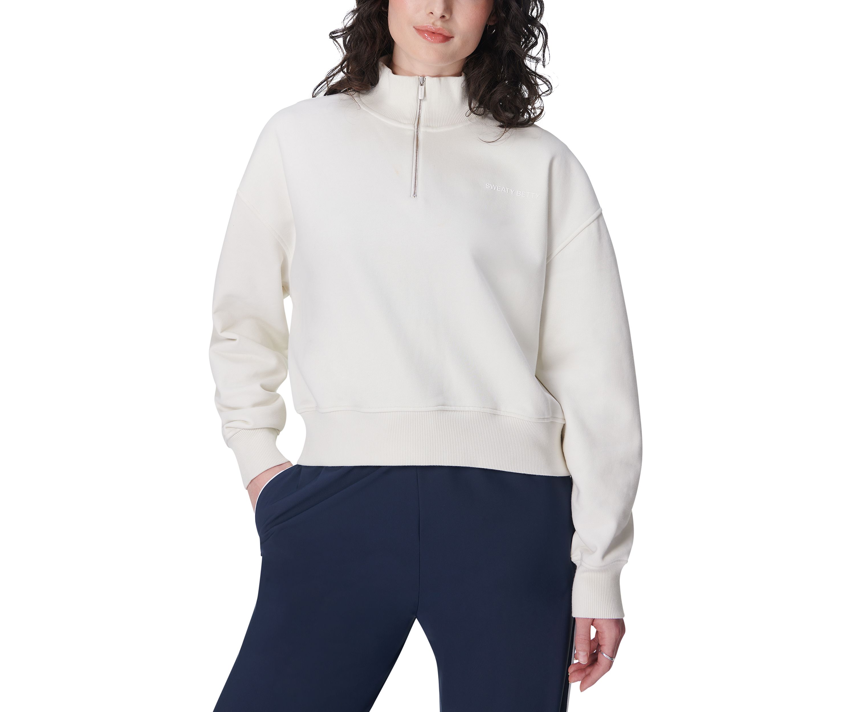 Revive Crop Half Zip Sweatshirt