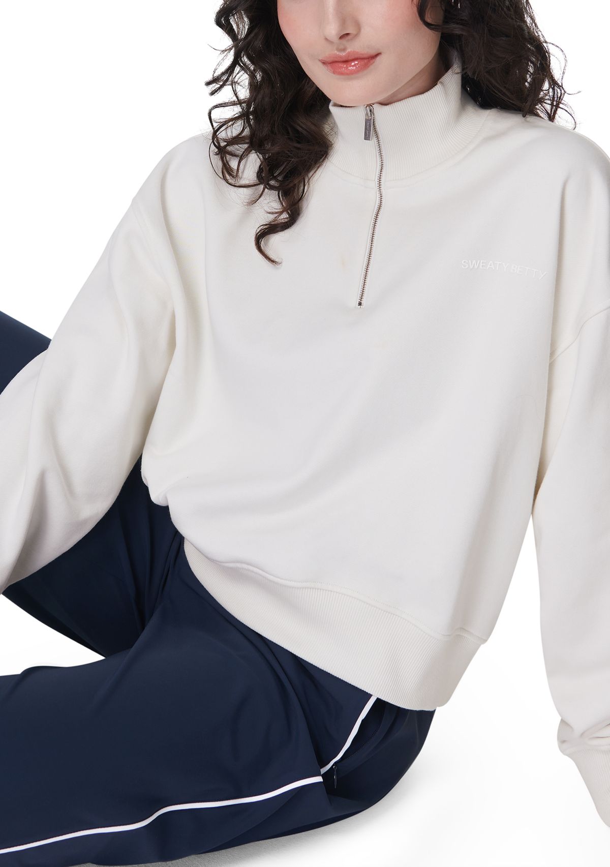 Revive Crop Half Zip Sweatshirt