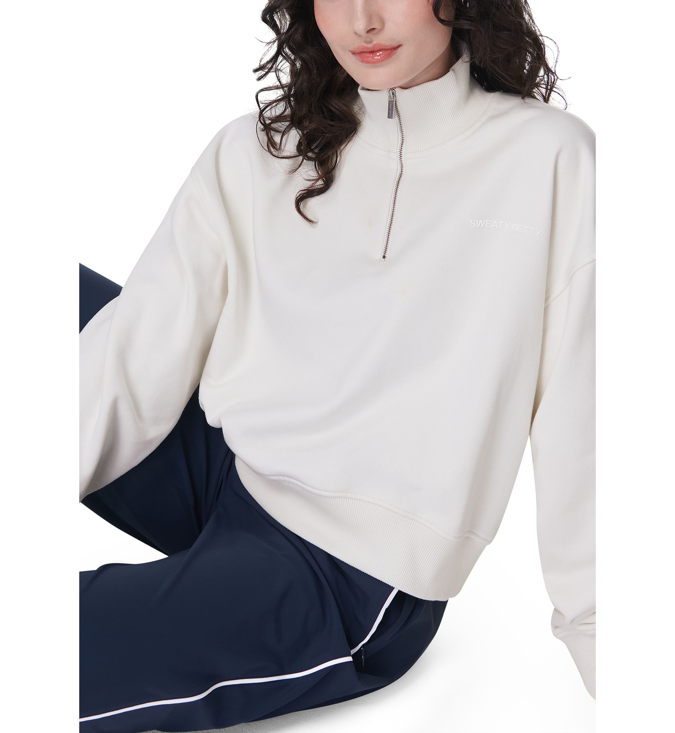 Revive Crop Half Zip Sweatshirt