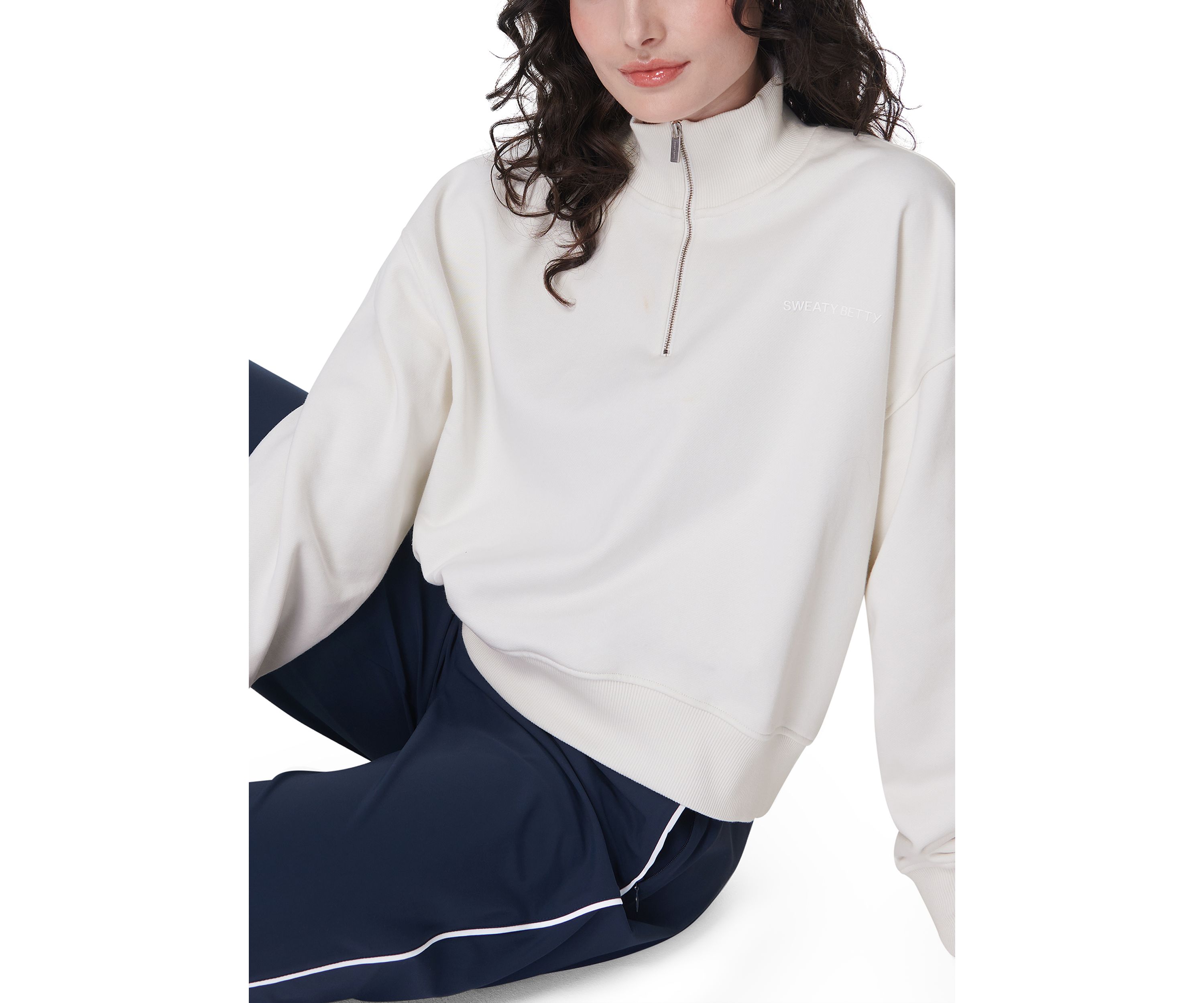 Revive Crop Half Zip Sweatshirt
