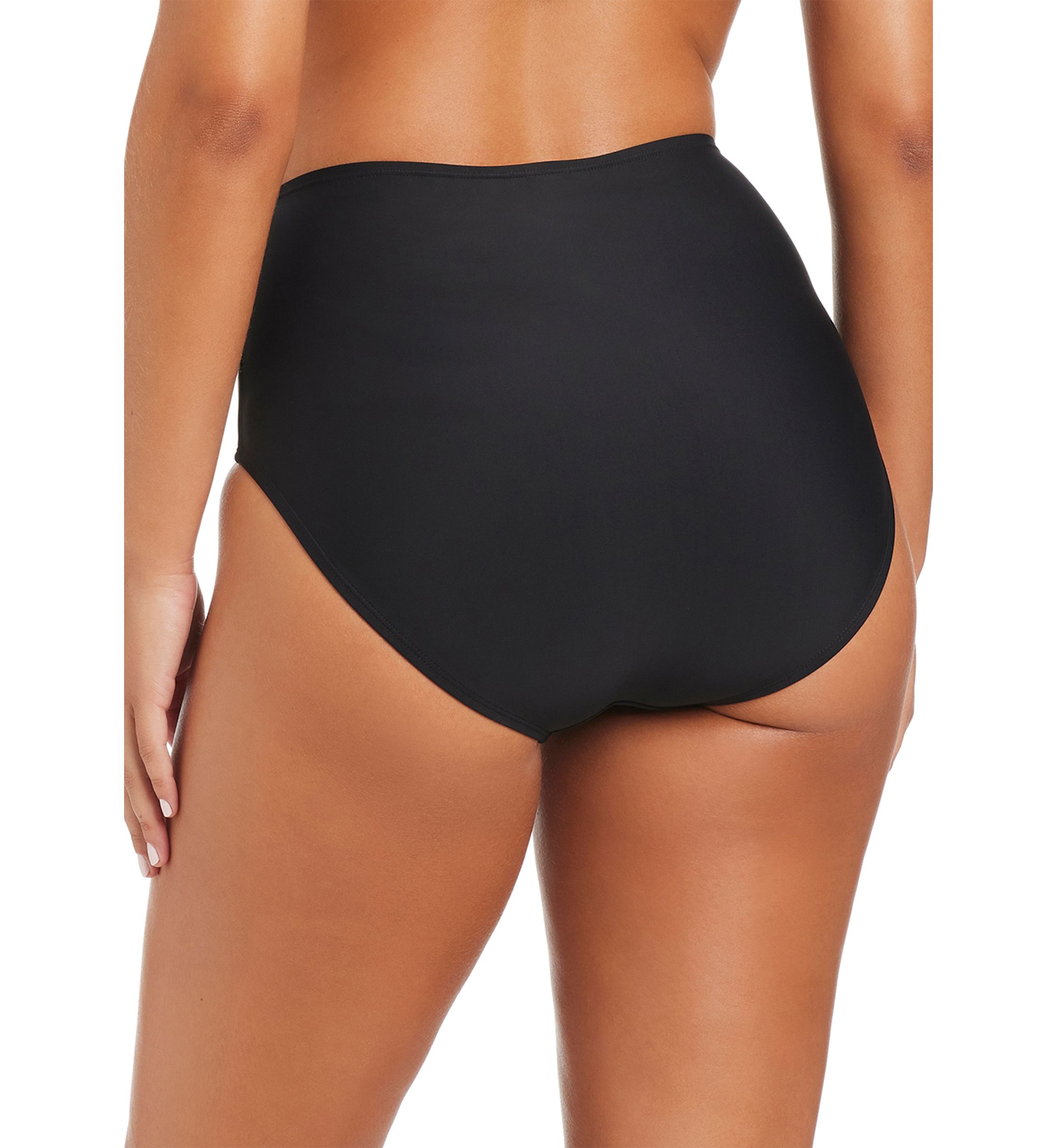 Solid Essentials High Waist Swim Bottoms
