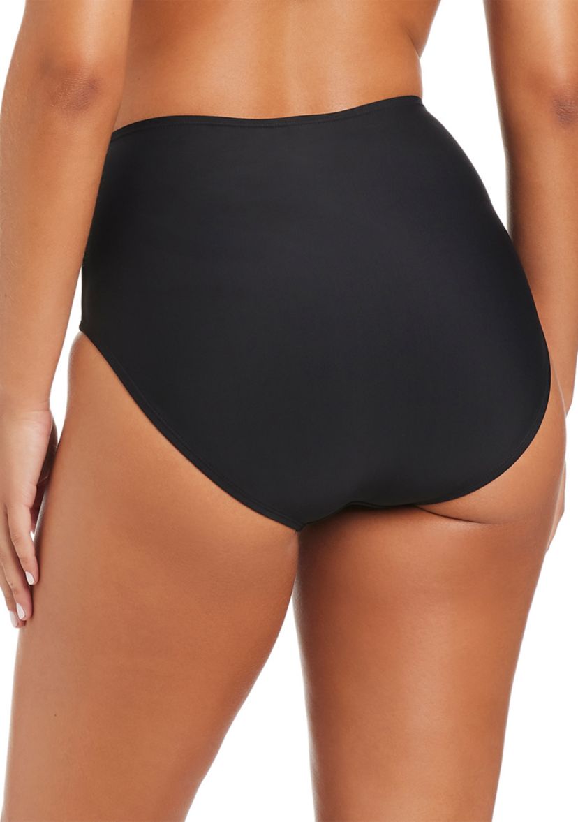 Solid Essentials High Waist Swim Bottoms