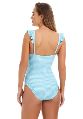 Life's a Picnic Flutter Sleeve One Piece Swimsuit 