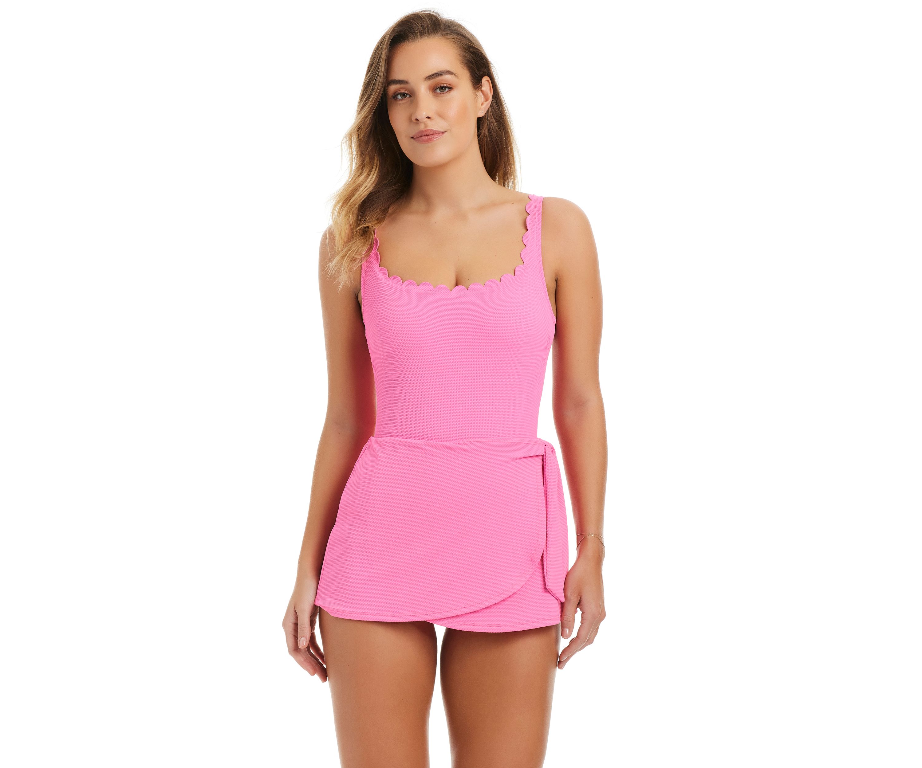 Pique Swim Dress One Piece