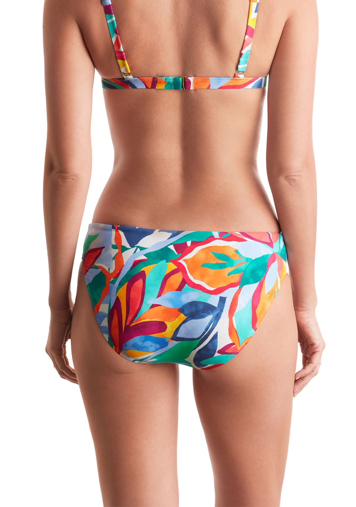 Mimi Flamingo Logan Mid Rise Swim Bottoms 