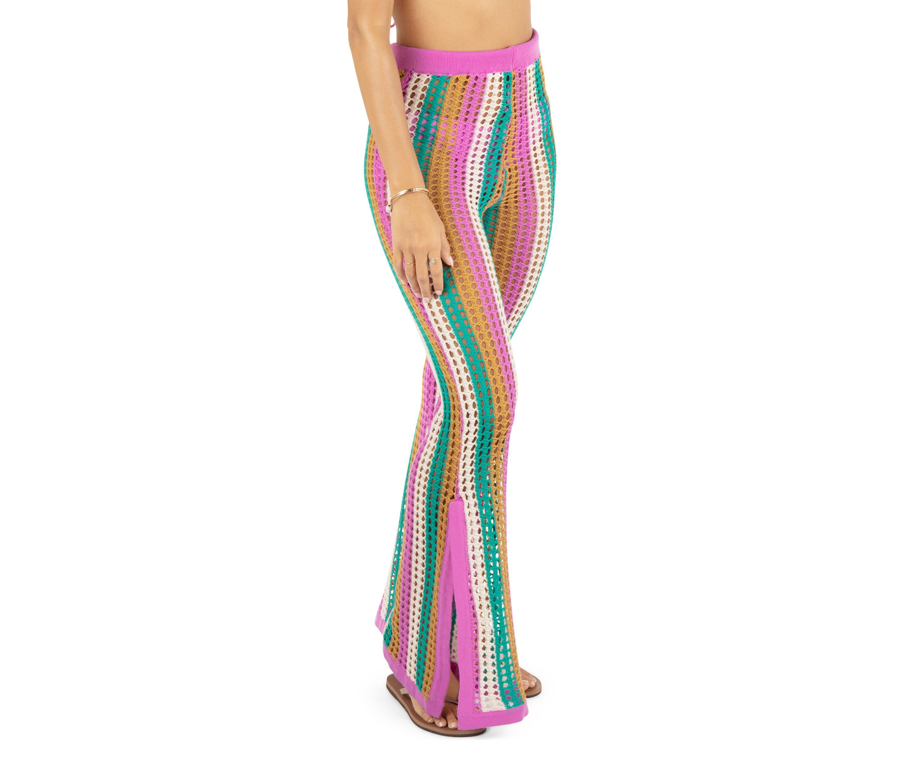 Stripe Crochet Pants