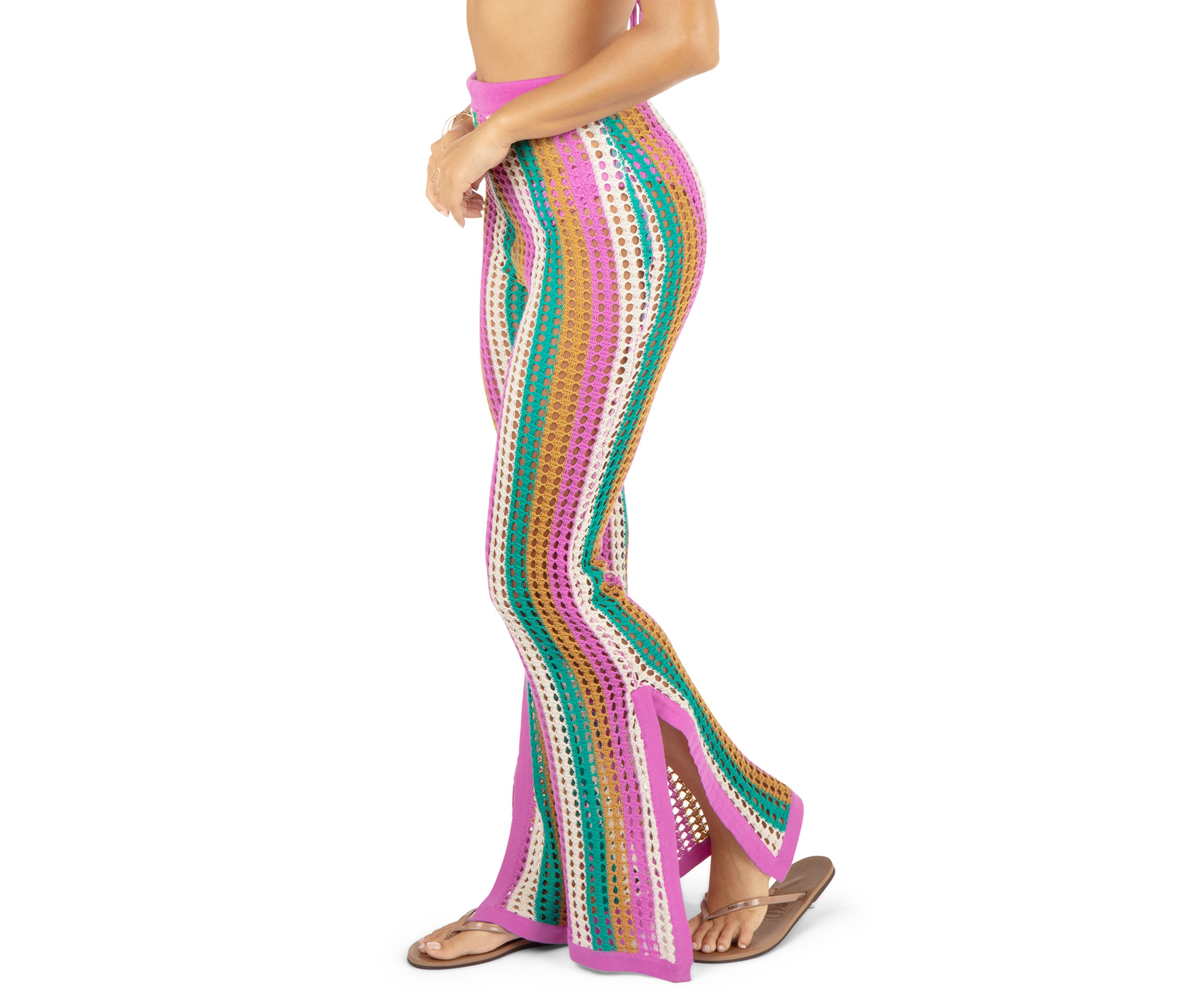 Stripe Crochet Pants