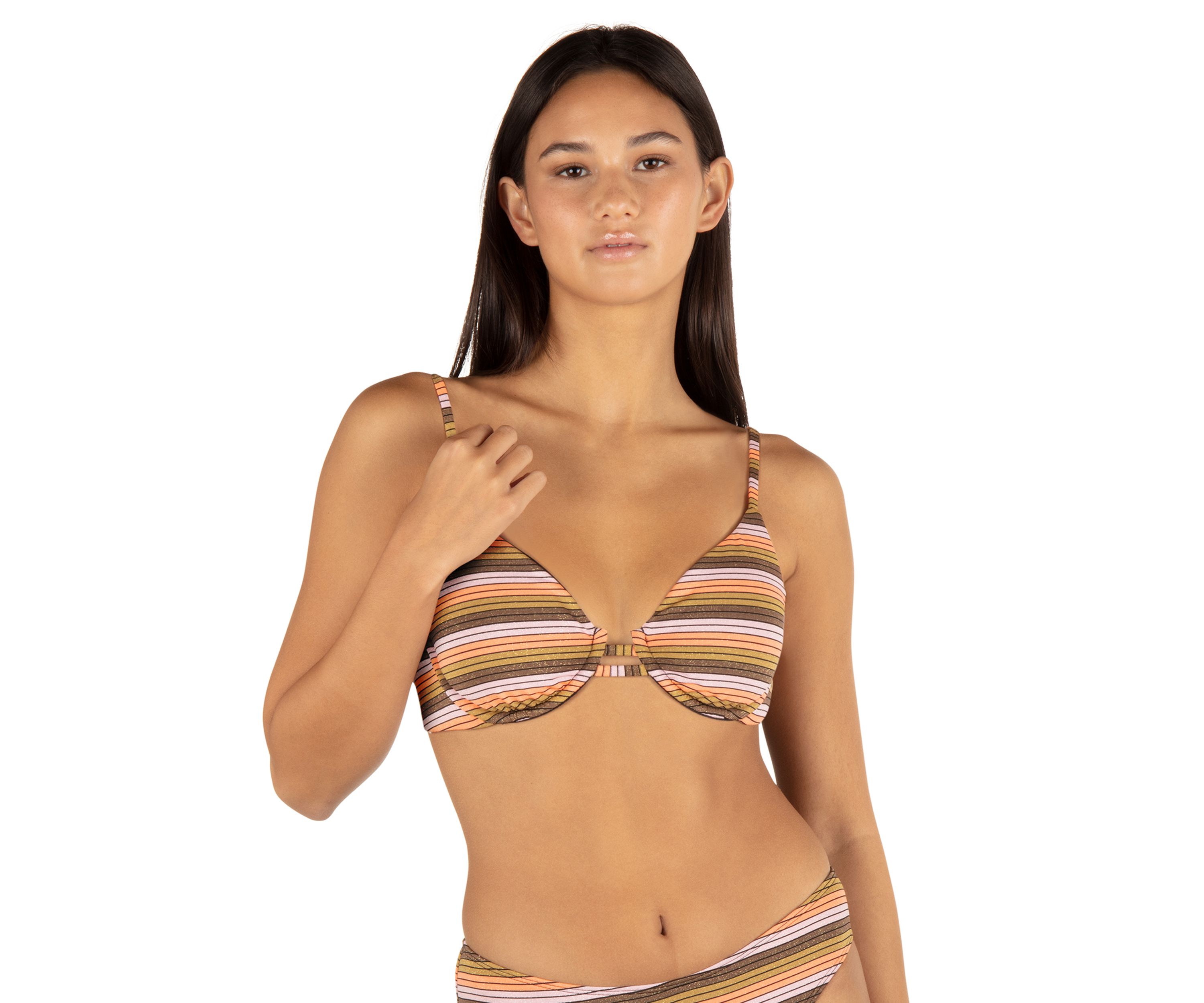 Sunset Stripe Underwire Swim Bra