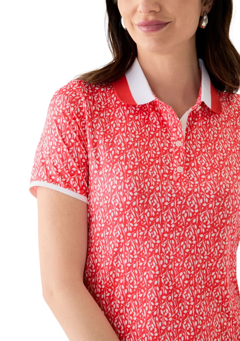 Womens Stella Printed Polo Shirt