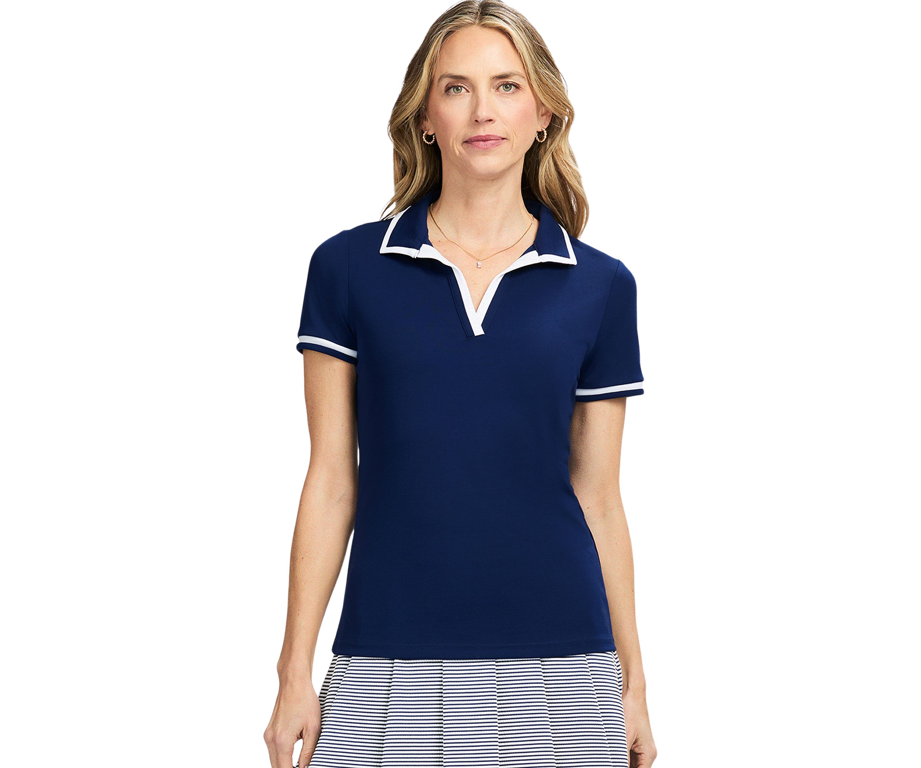 Cydney Johnny Collar Polo Shirt