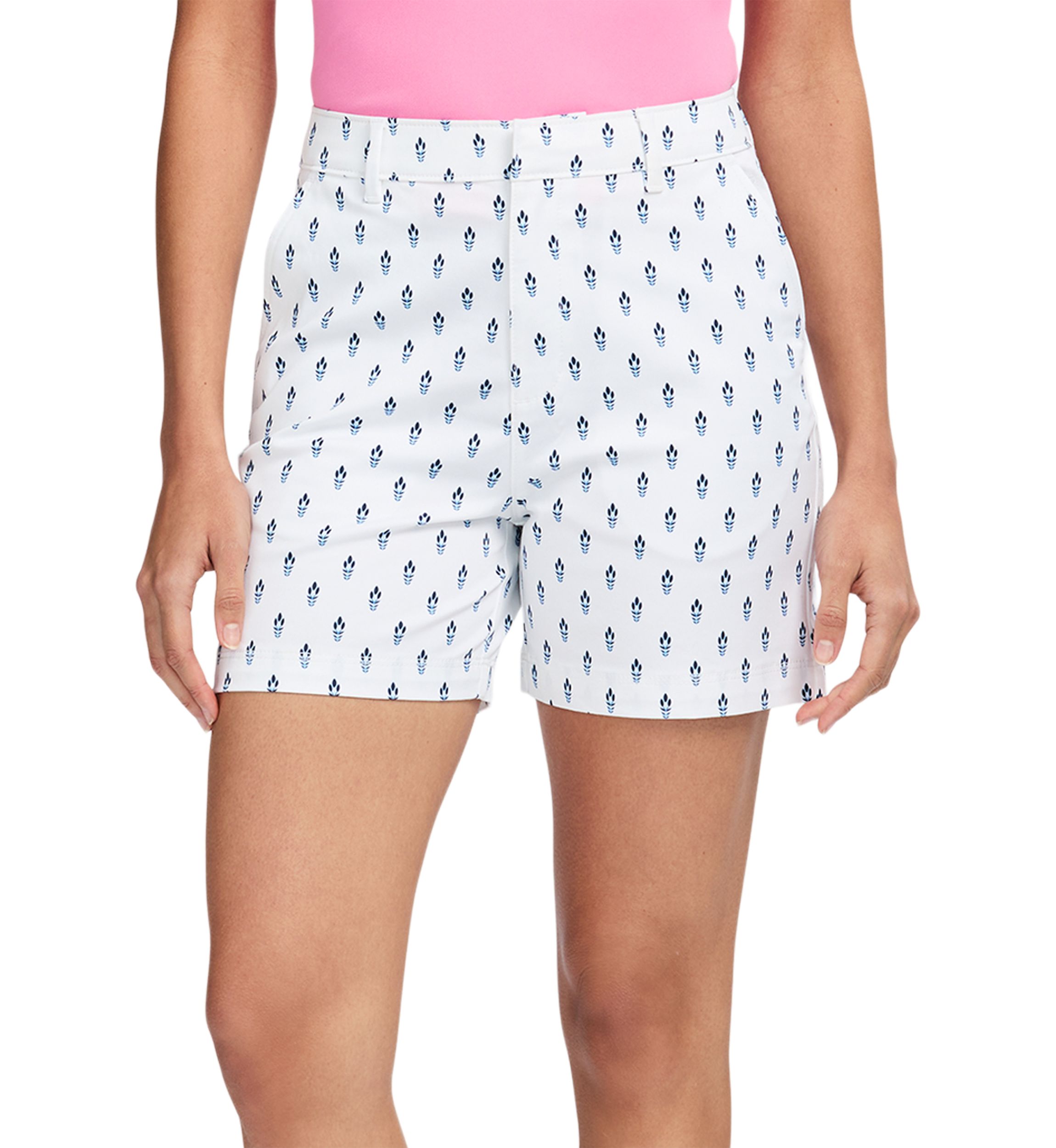 Womens Krystina Printed Twill Shorts