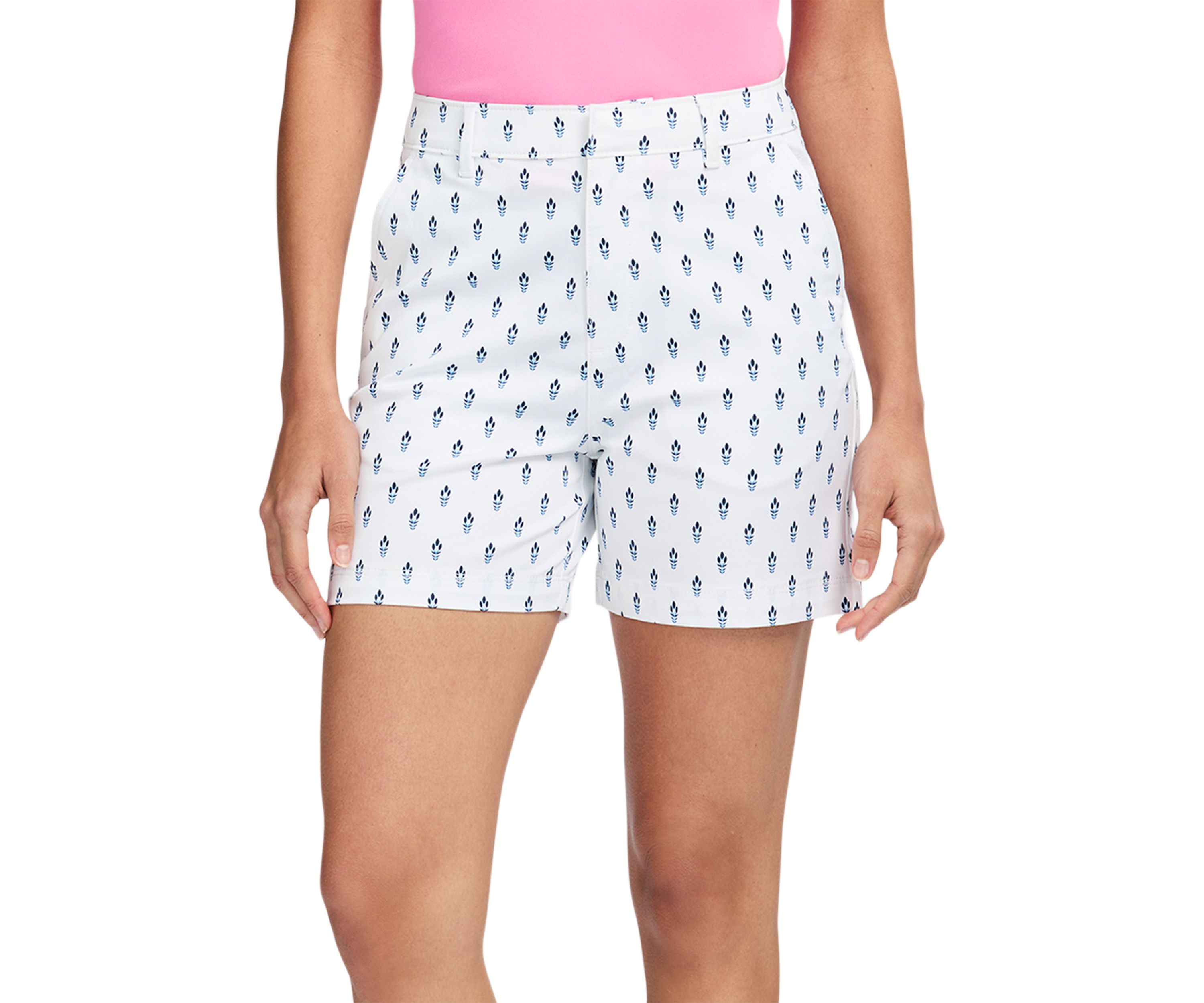 Womens Krystina Printed Twill Shorts