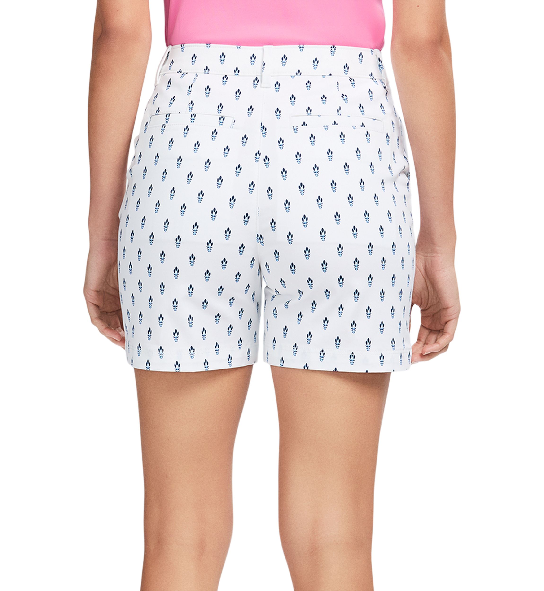 Womens Krystina Printed Twill Shorts