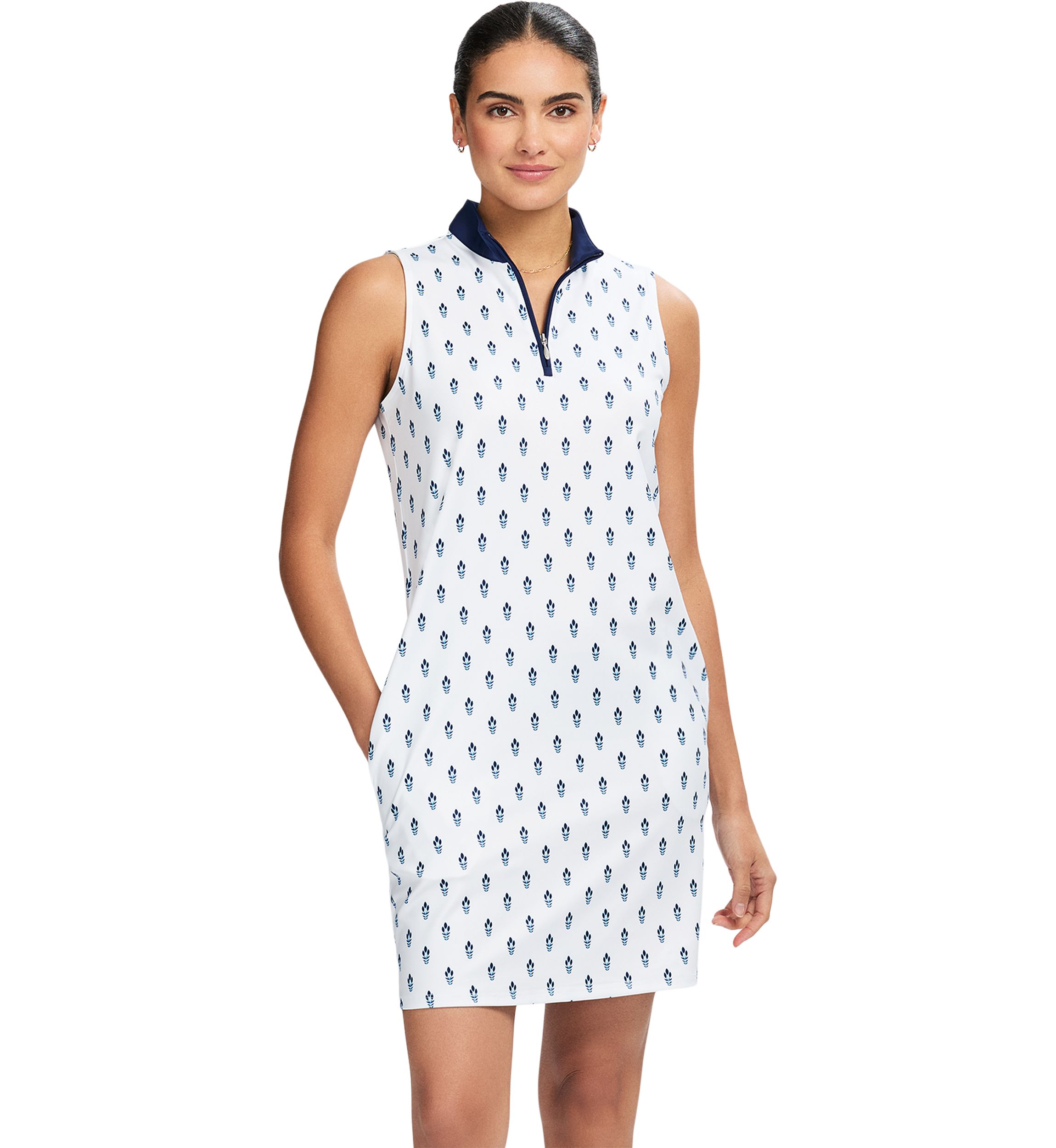 Brianna ¼” Zip A-Line Dress