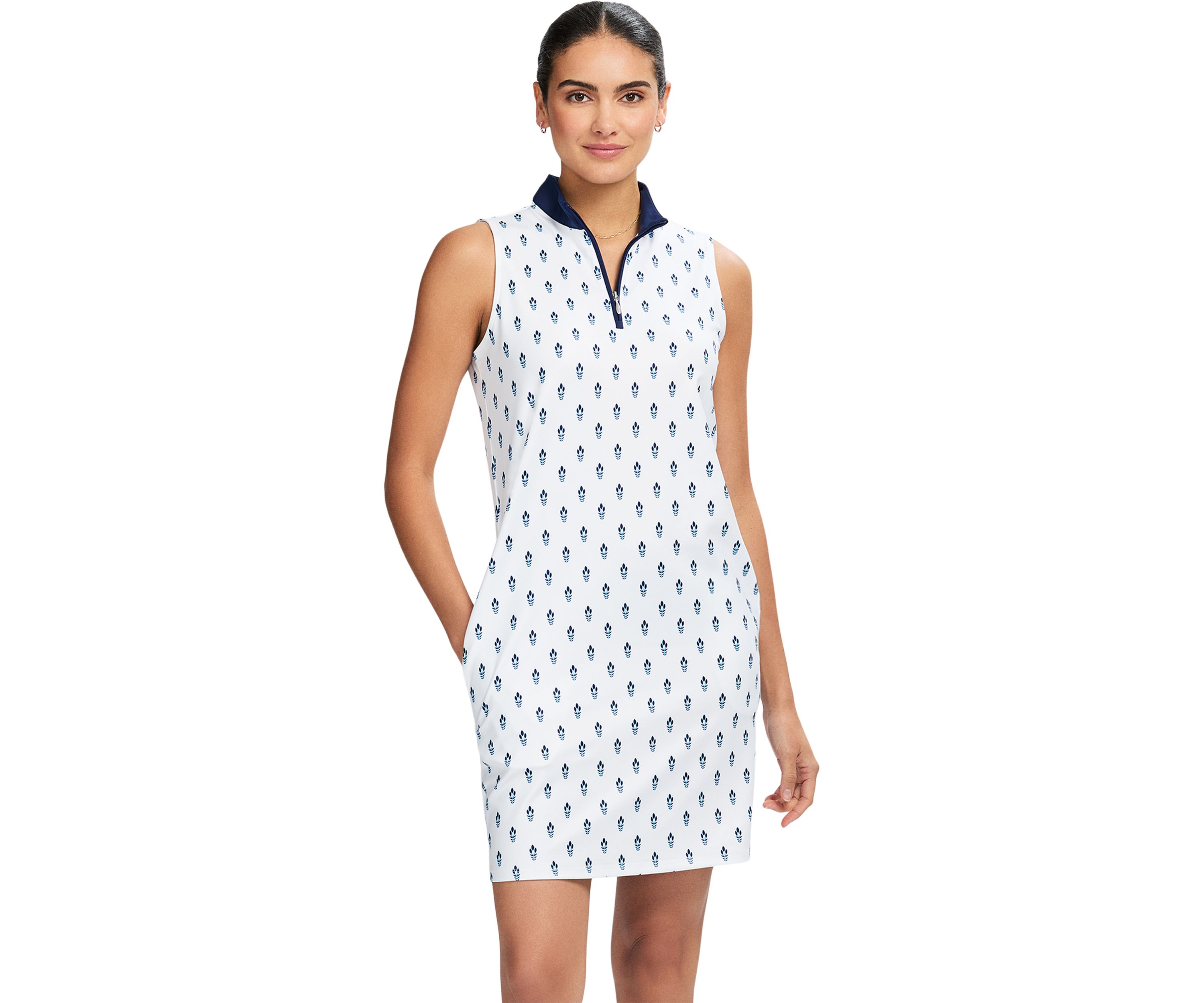 Brianna ¼” Zip A-Line Dress