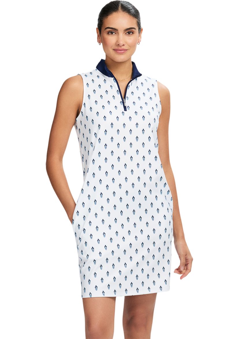 Brianna ¼” Zip A-Line Dress