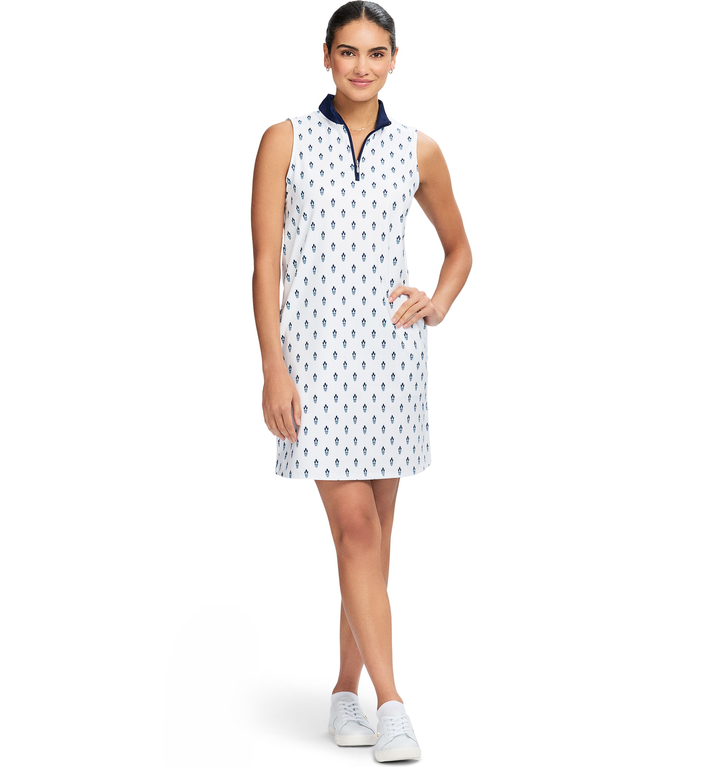 Brianna ¼” Zip A-Line Dress