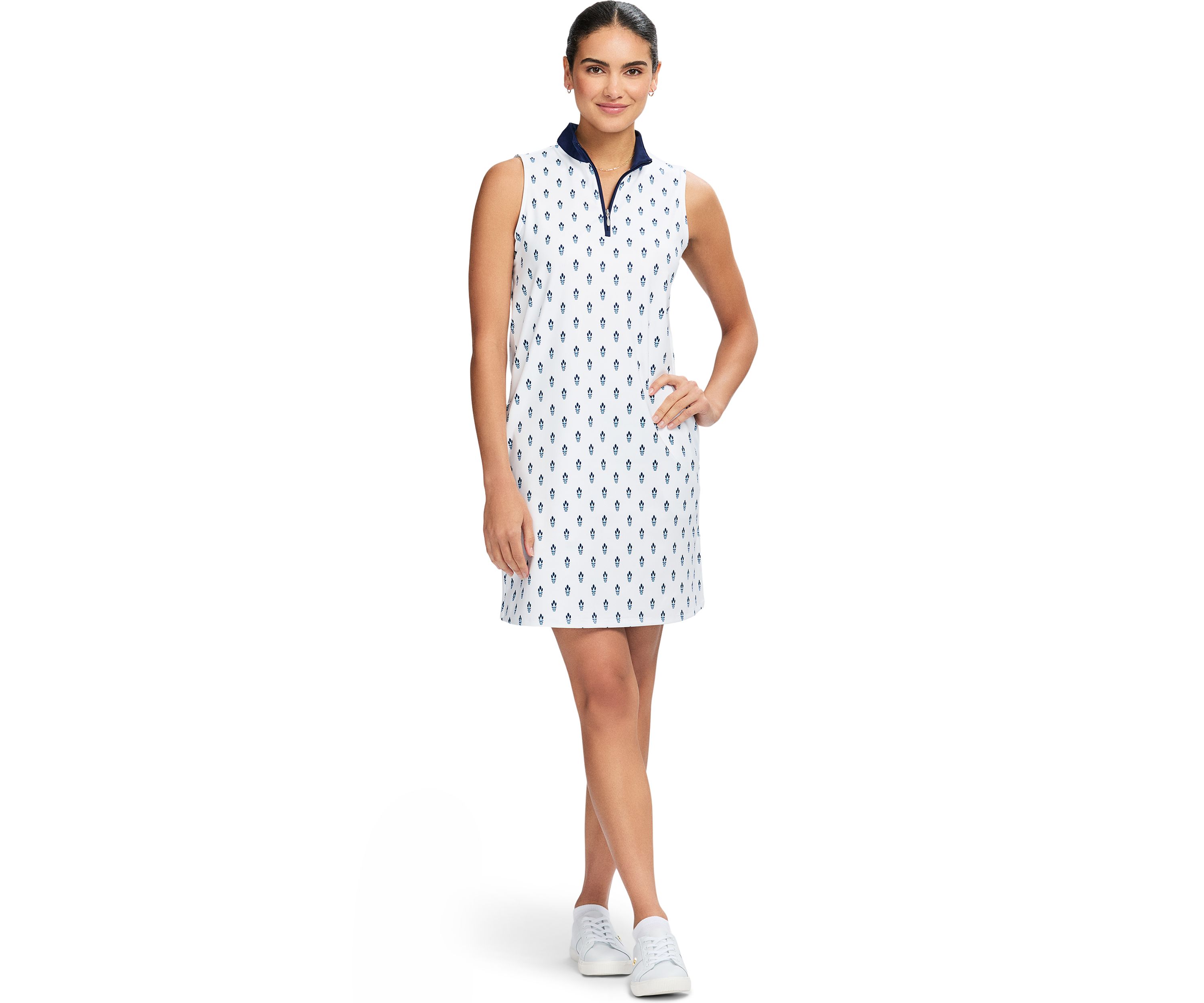 Brianna ¼” Zip A-Line Dress