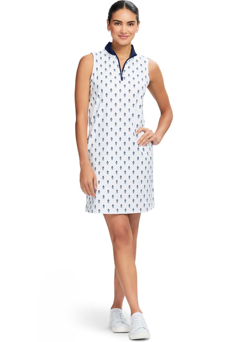 Brianna ¼” Zip A-Line Dress
