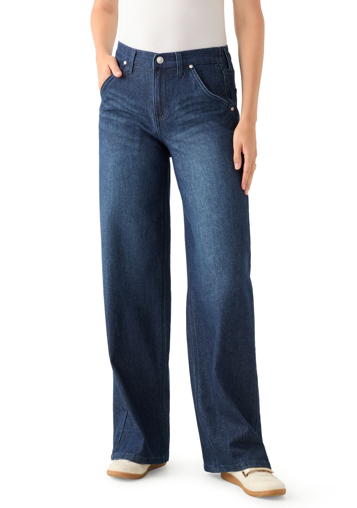 Womens Super Wide Leg Trousers
