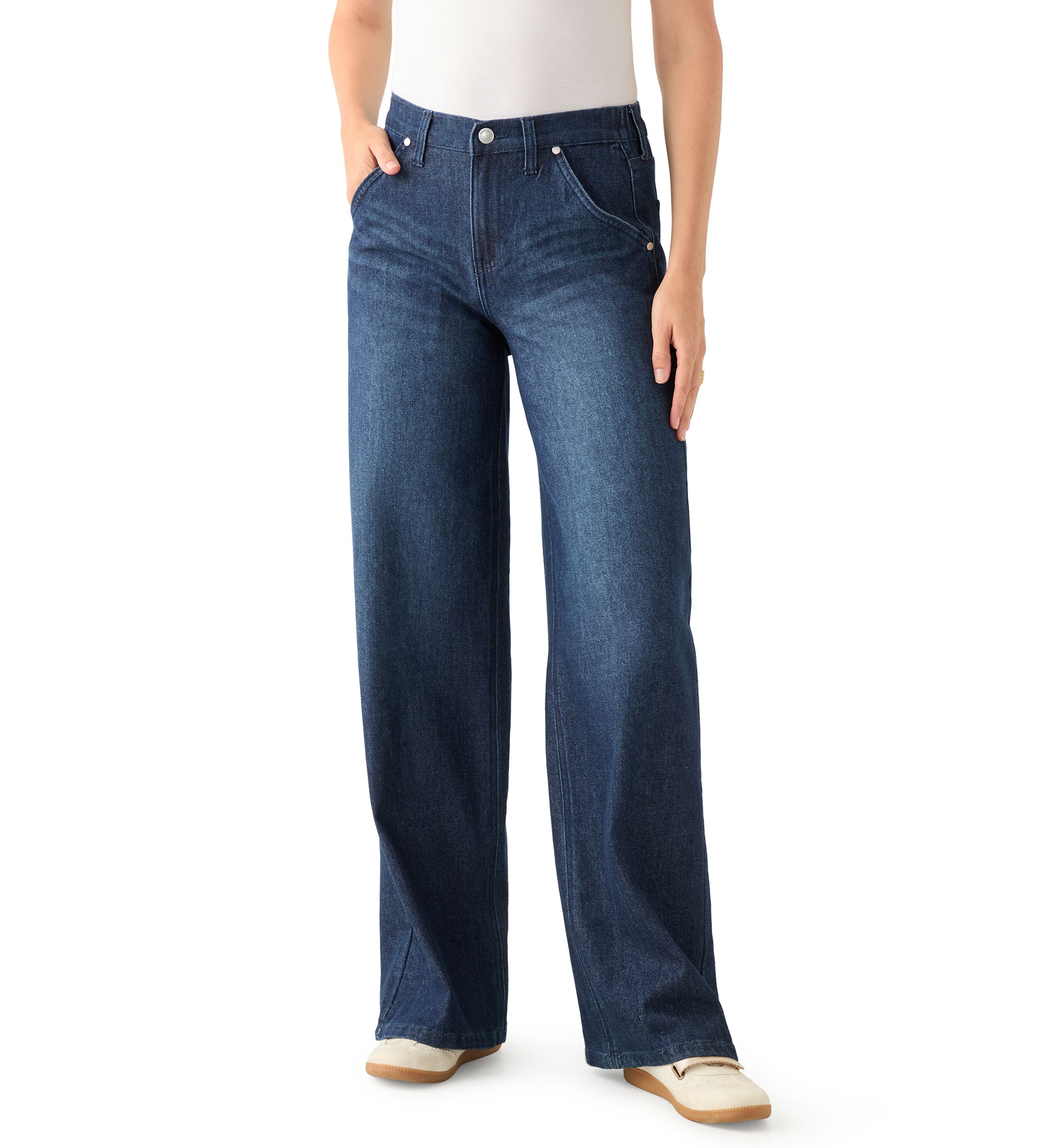 Womens Super Wide Leg Trousers