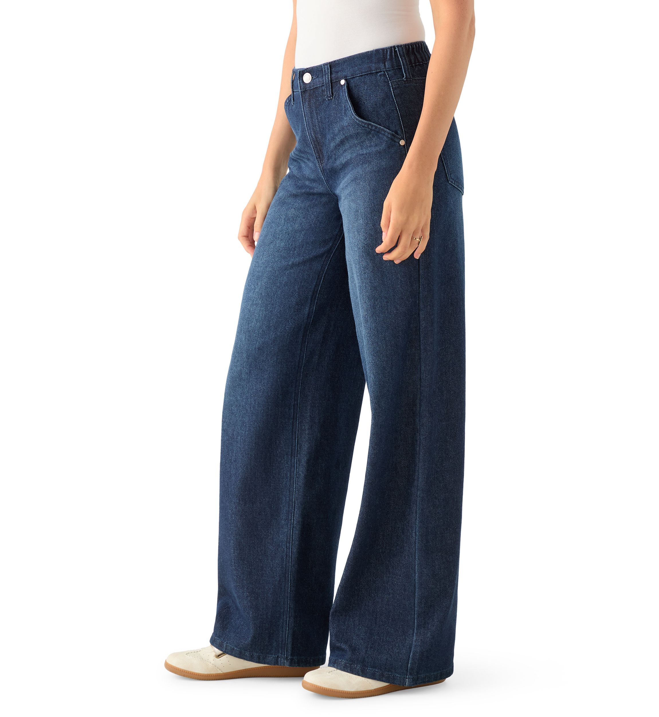 Womens Super Wide Leg Trousers