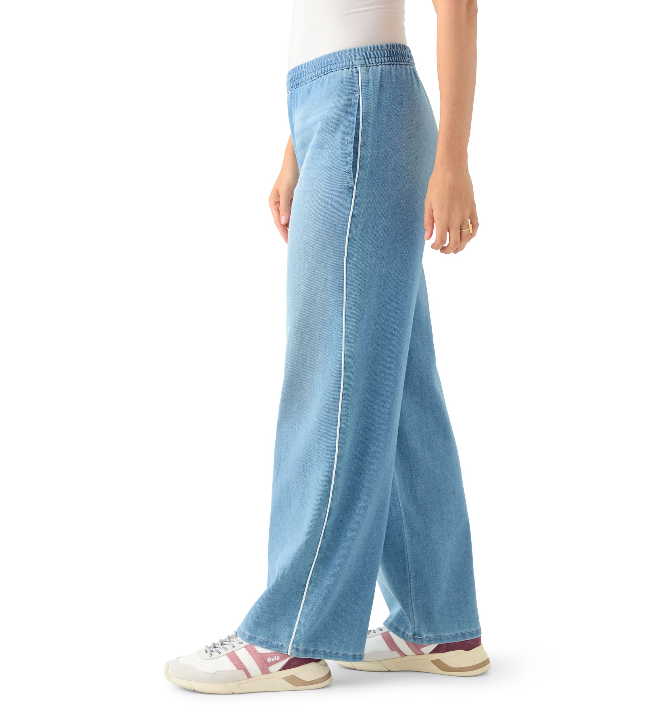 Womens Joggers with Side Piping