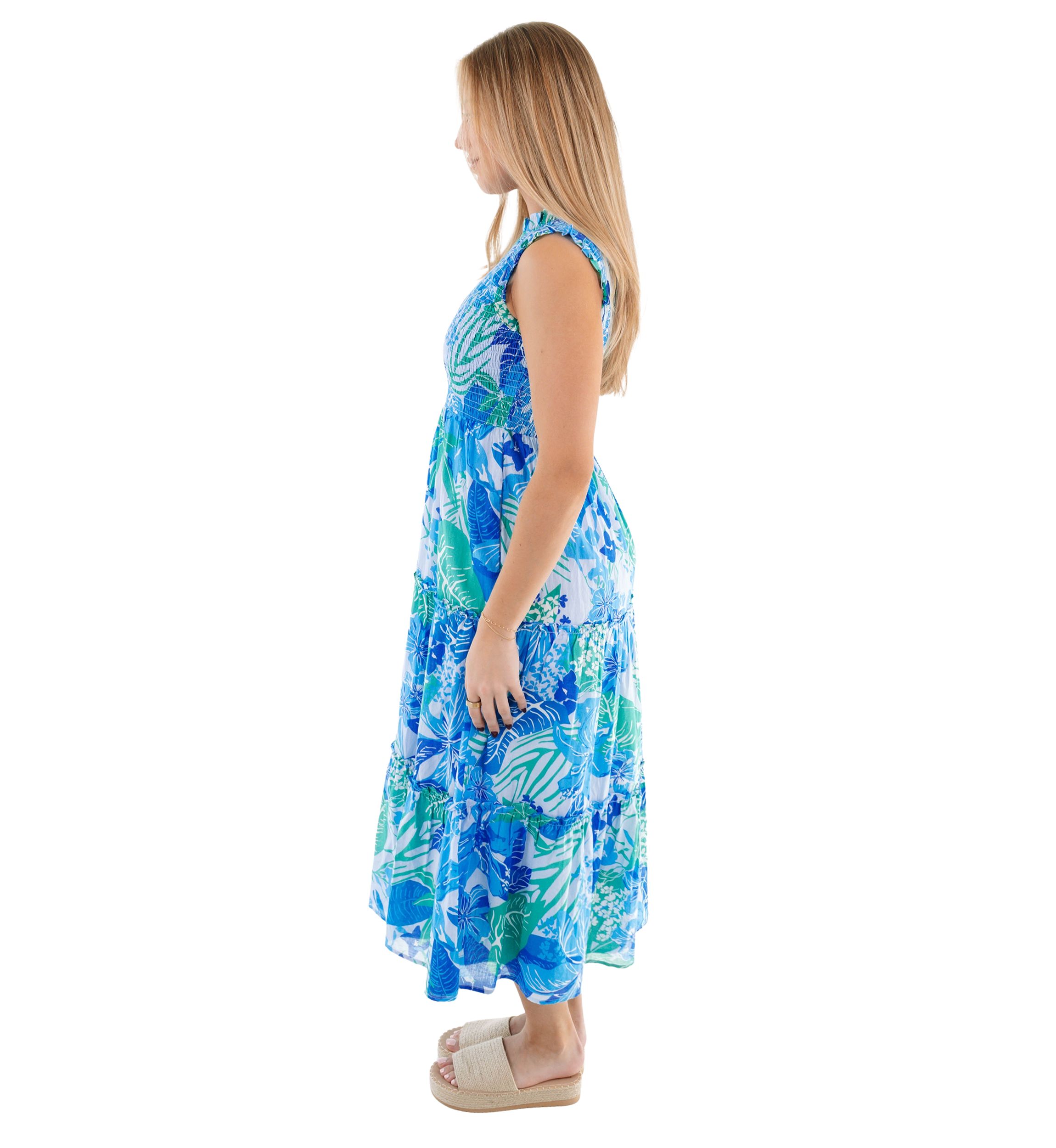 Womens Andie Ruched Midi Dress