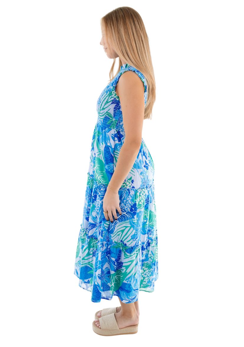 Womens Andie Ruched Midi Dress