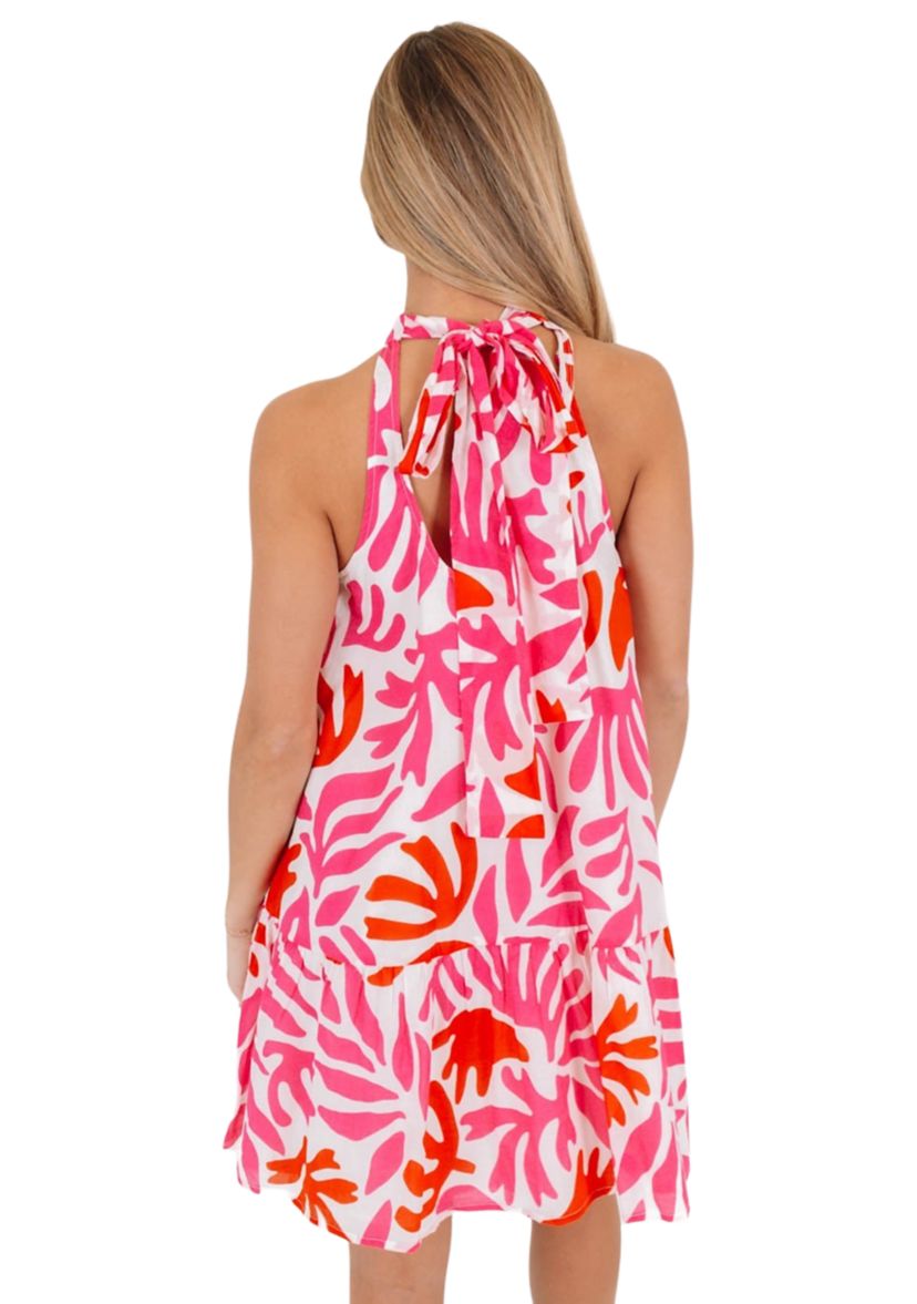 Womens Lara High Neck Dress