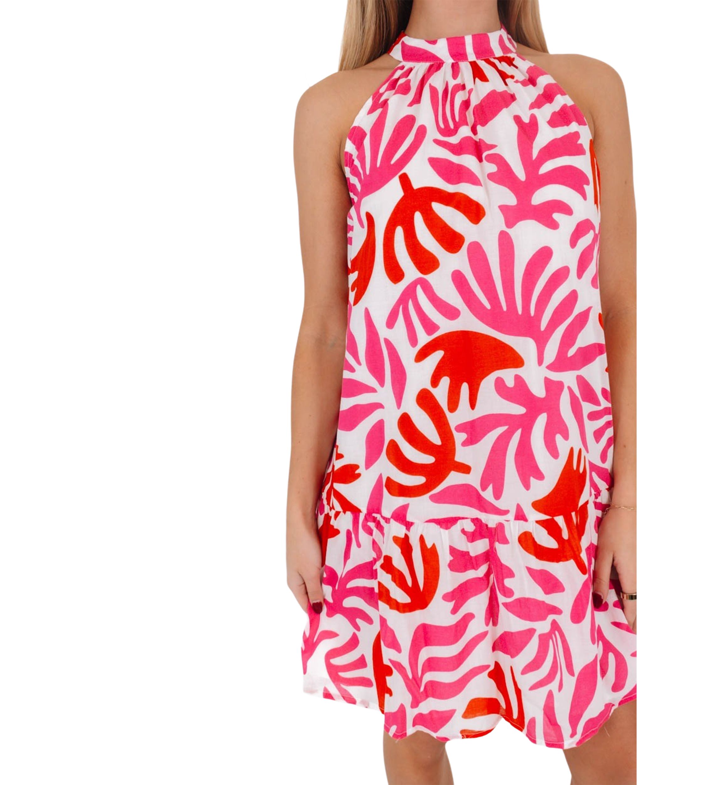 Womens Lara High Neck Dress
