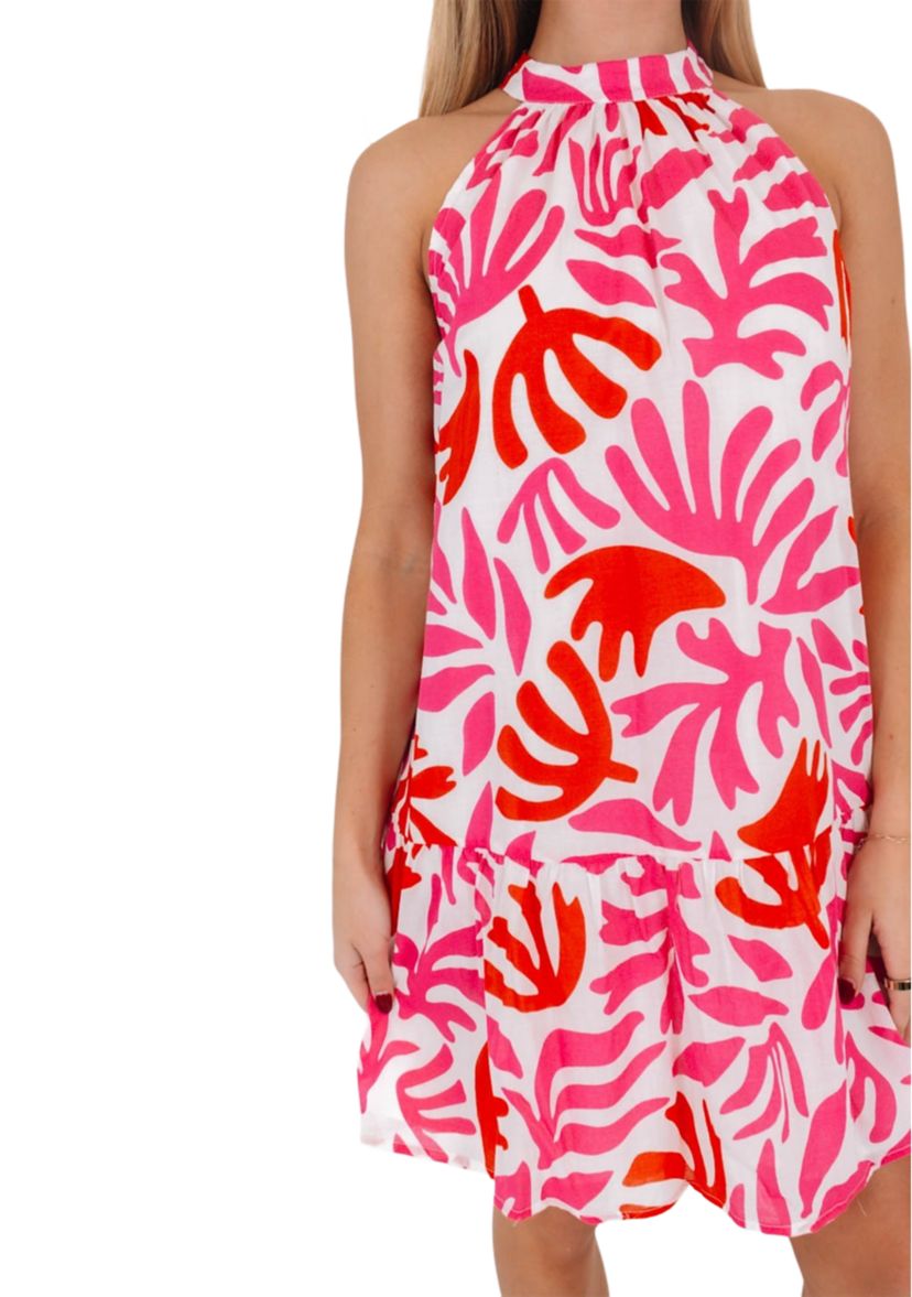 Womens Lara High Neck Dress