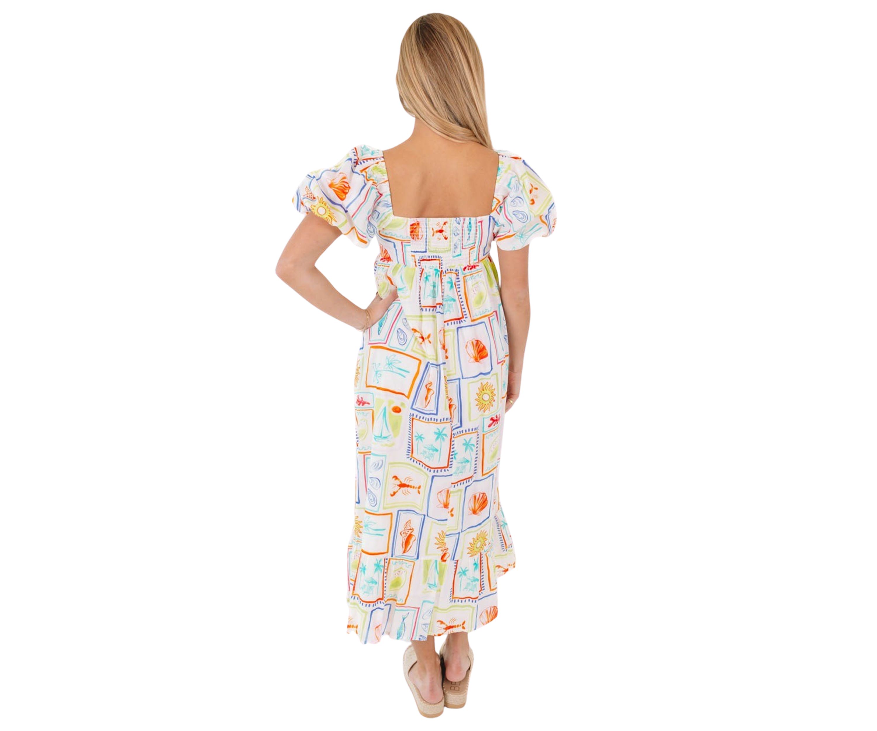 Womens Lucia Babydoll Midi Dress