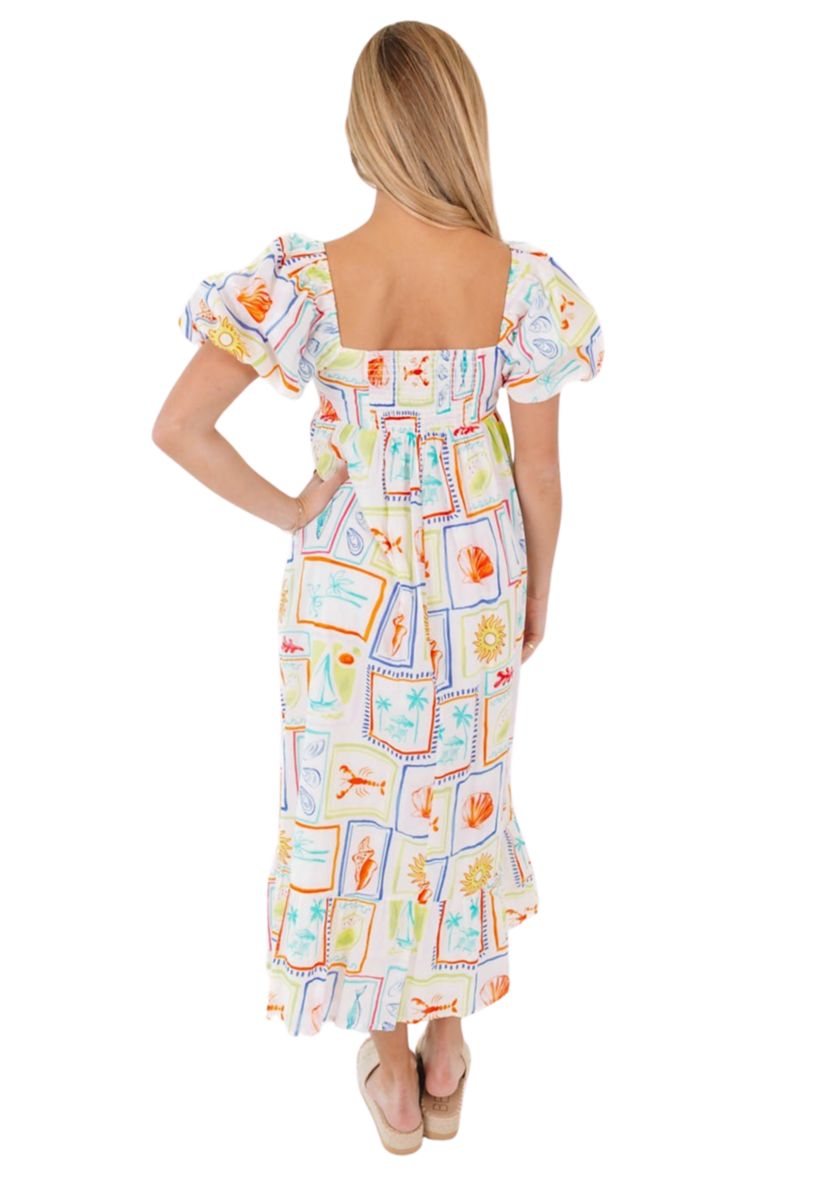 Womens Lucia Babydoll Midi Dress