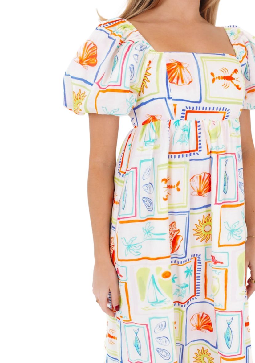 Womens Lucia Babydoll Midi Dress