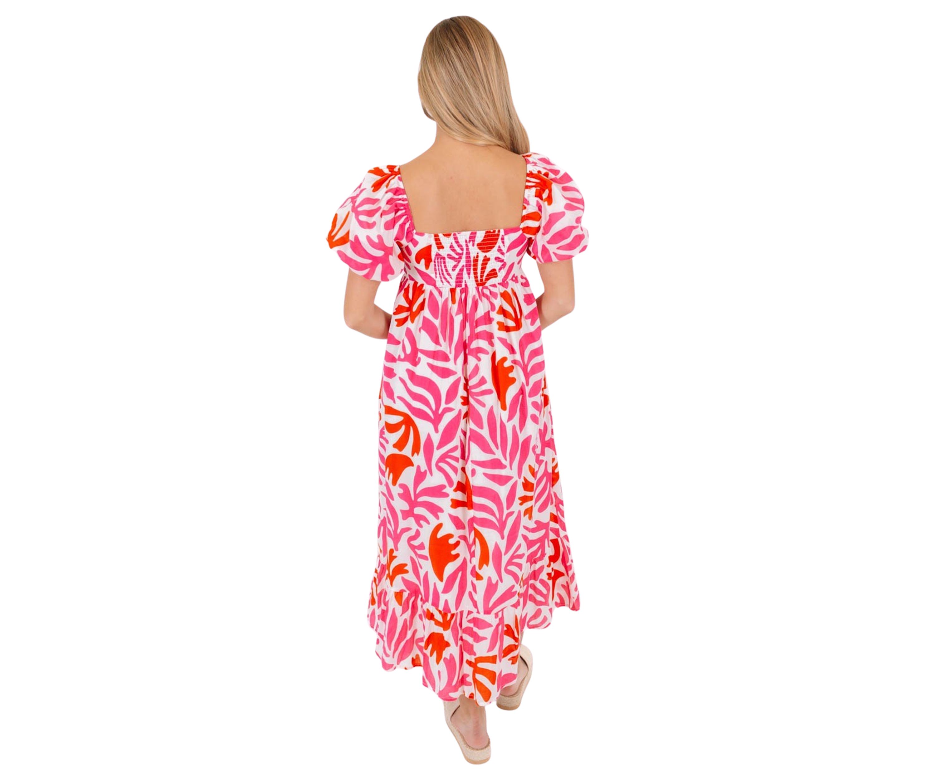 Womens Lara Babydoll Midi Dress