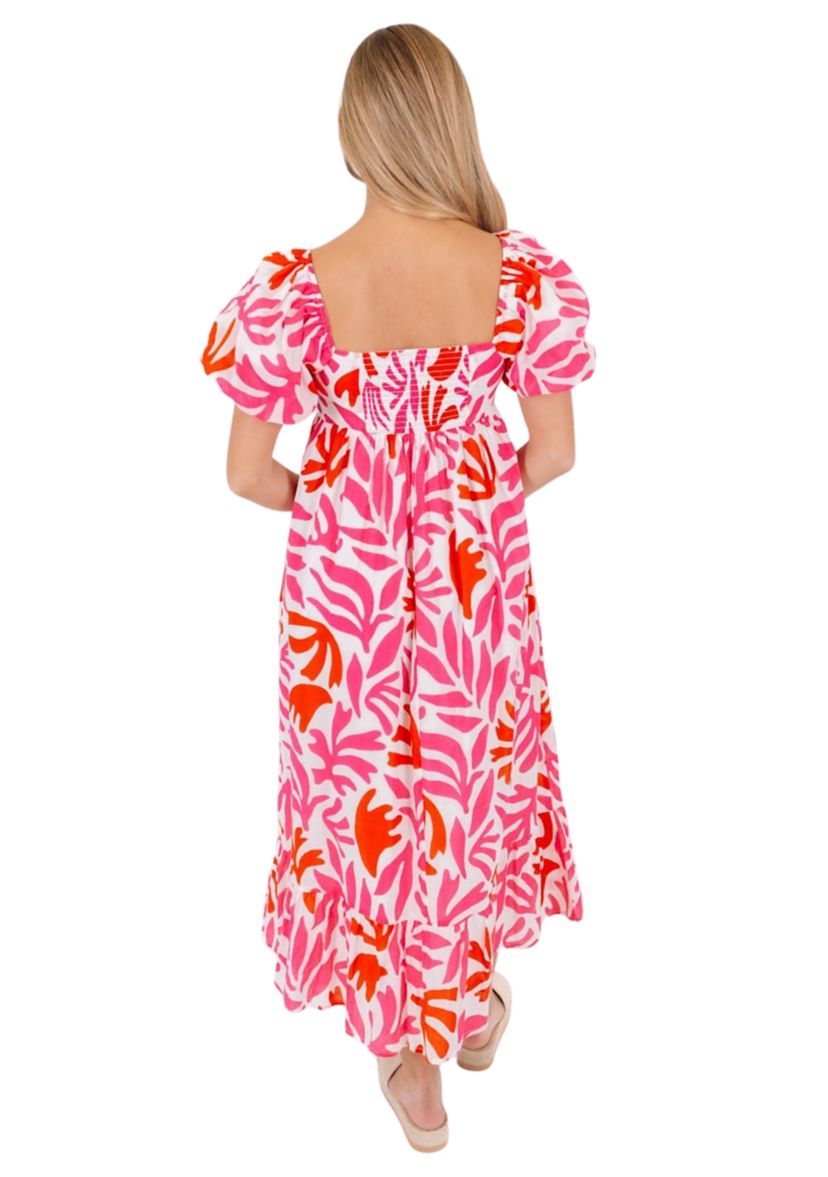 Womens Lara Babydoll Midi Dress